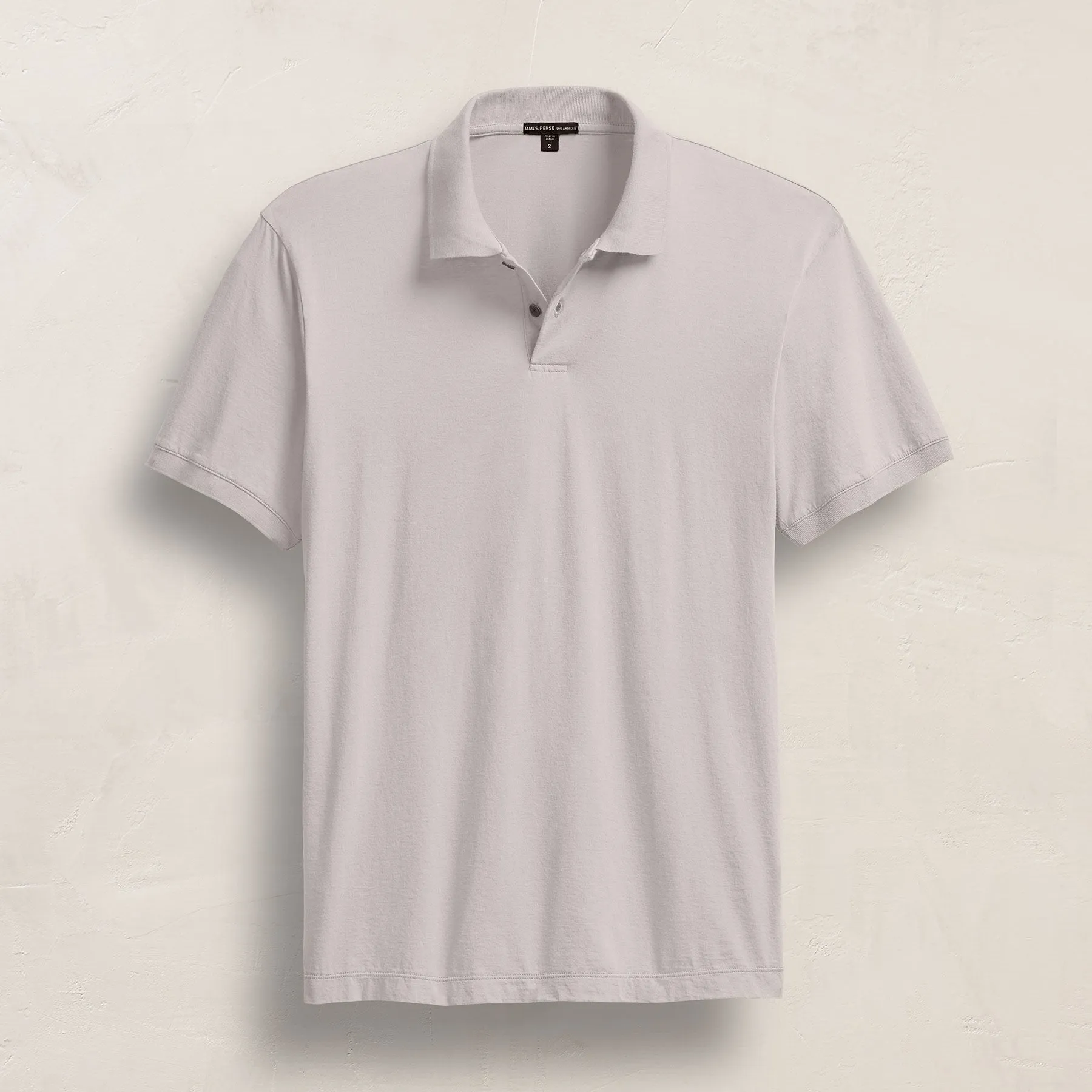Luxe Lotus Jersey Polo - Silver sold by James Perse