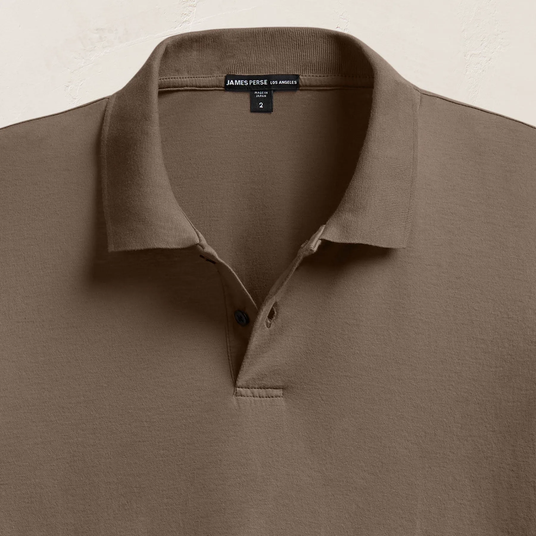 Luxe Lotus Jersey Polo - Caribou sold by James Perse product image thumbnail 2