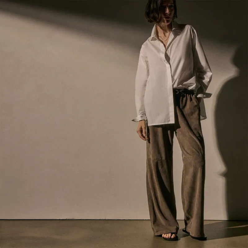 Supima Poplin Shirting - White sold by James Perse