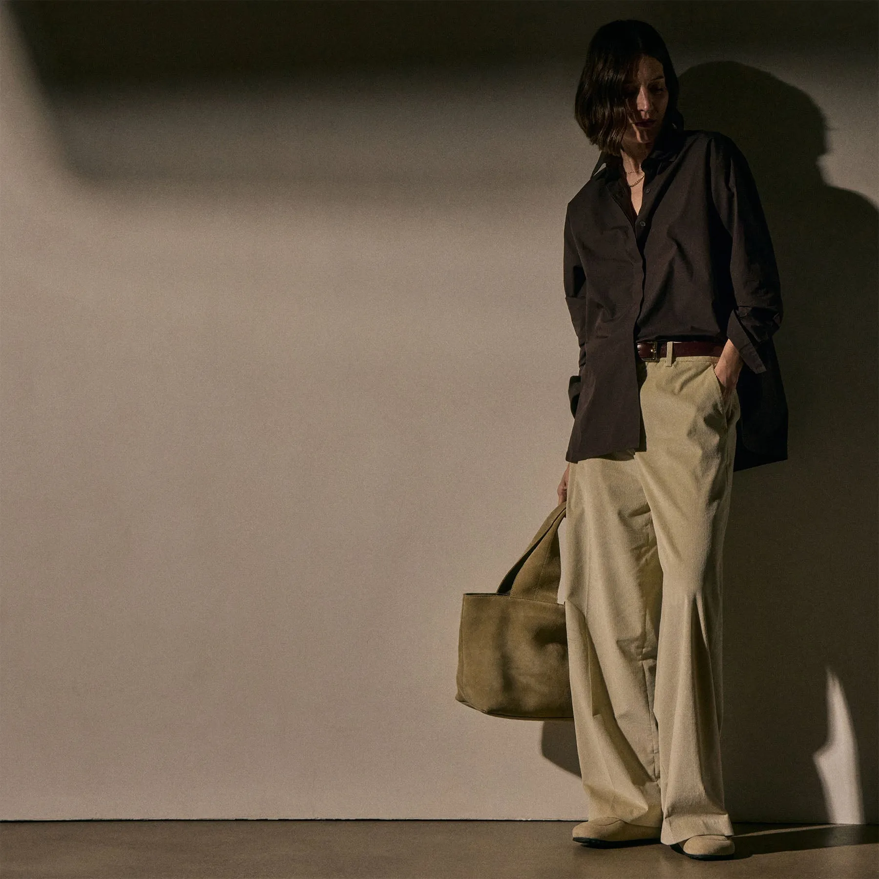 Supima Poplin Shirting - Cocoa sold by James Perse product image thumbnail 2