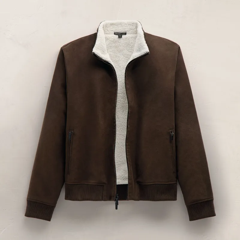 Cotton Moleskin Flight Jacket - Porcupine sold by James Perse