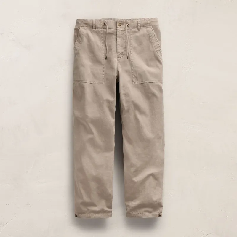 Slub Cotton Utility Flight Pant - Stone Pigment sold by James Perse