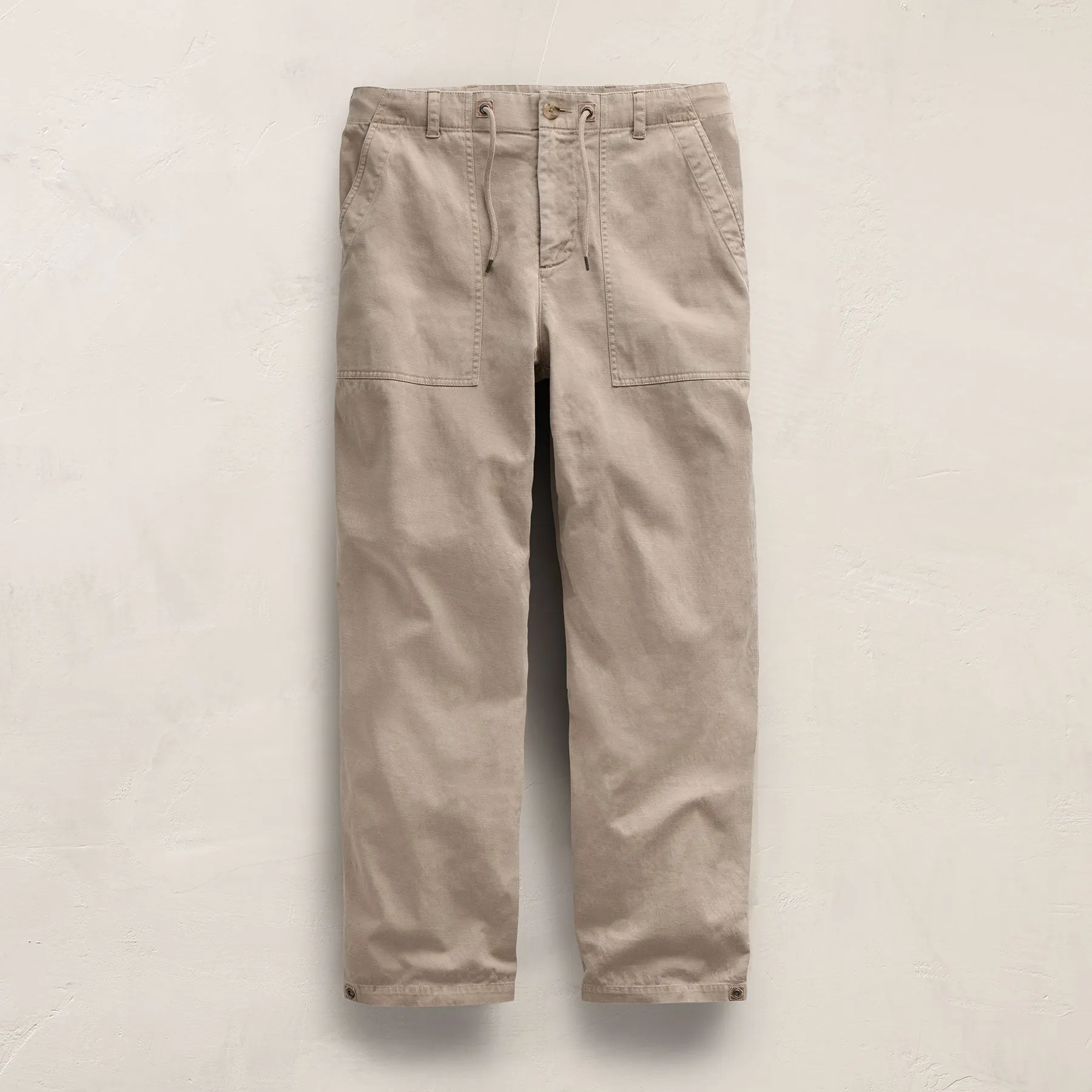 Slub Cotton Utility Flight Pant - Stone Pigment sold by James Perse