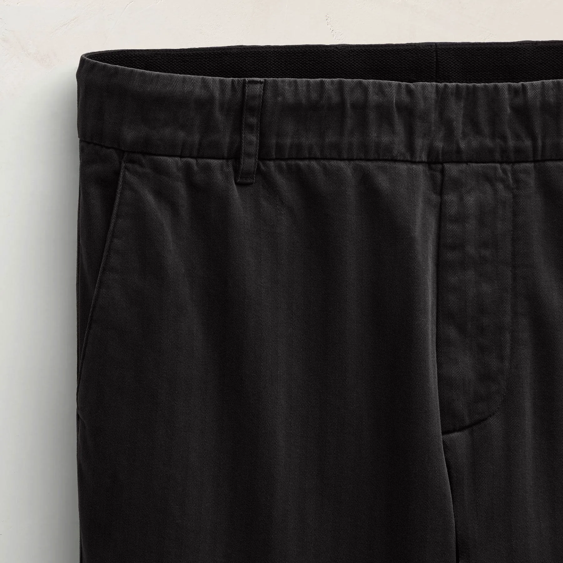 Herringbone Twill Trouser - Black sold by James Perse product image thumbnail 2