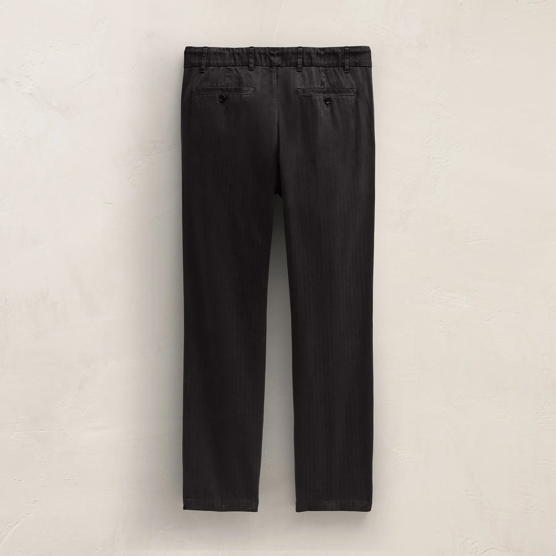 Herringbone Twill Trouser - Black sold by James Perse product image thumbnail 4