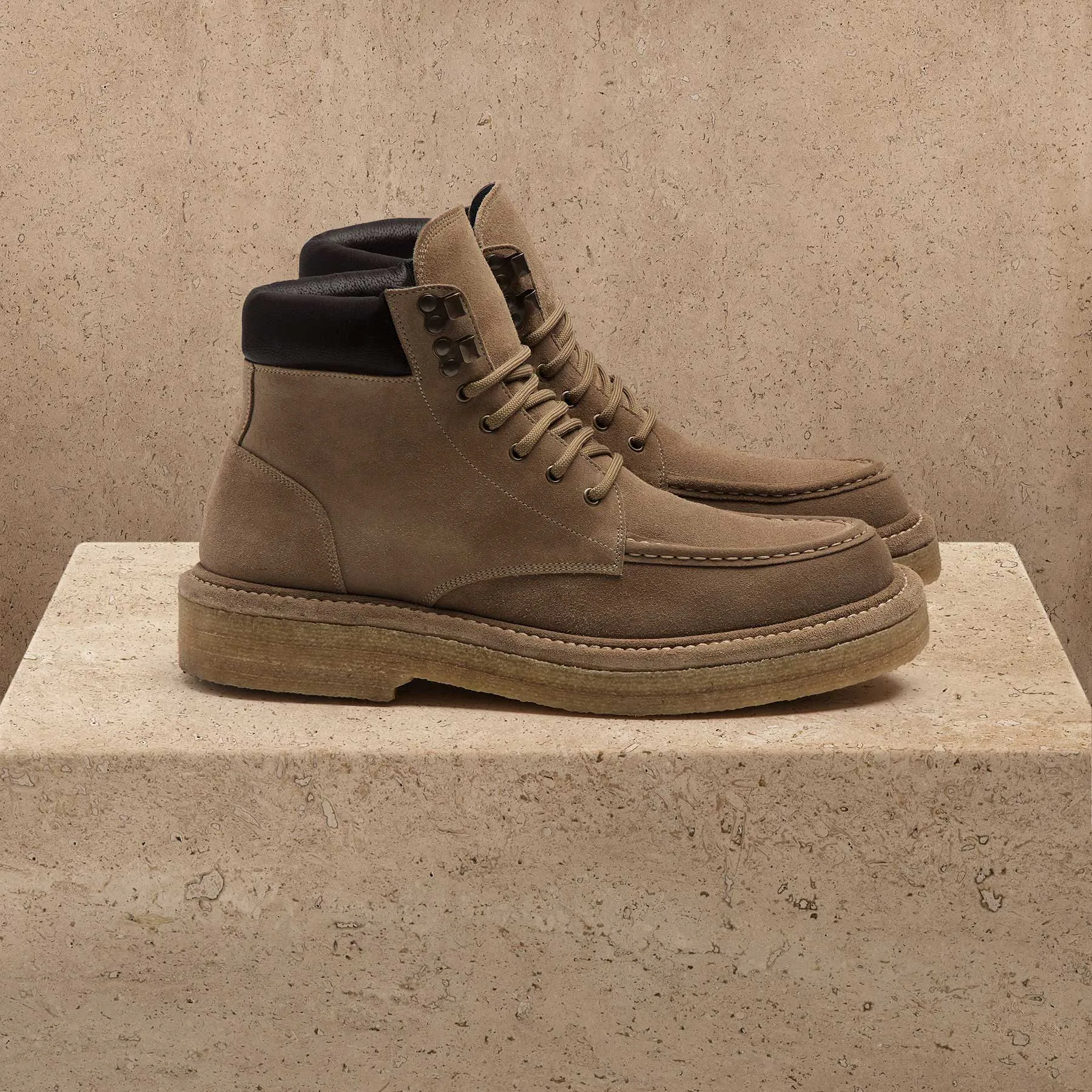 Men's Suede Work Boot - String sold by James Perse product image thumbnail 4