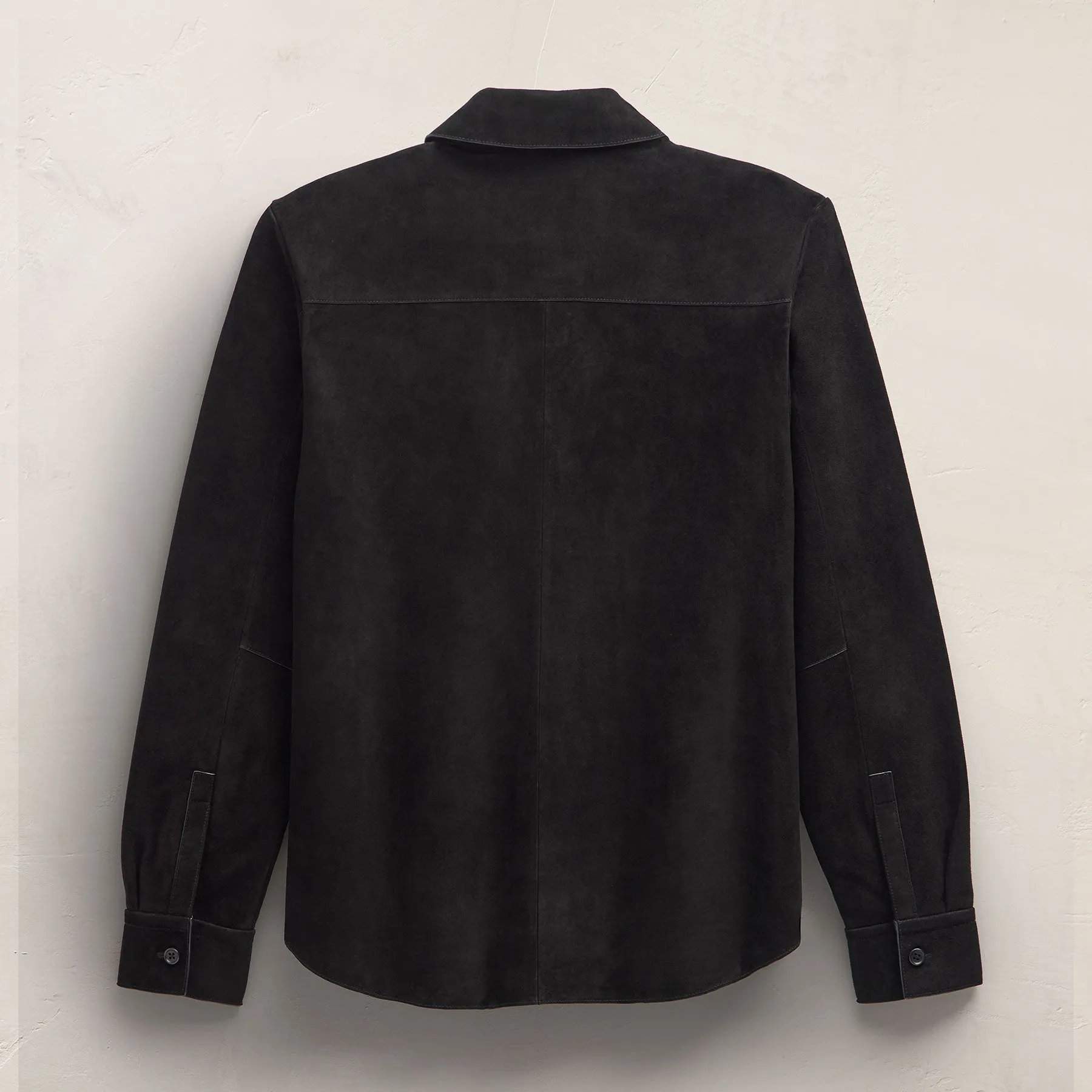 Suede Western Shirt - Black sold by James Perse product image thumbnail 5