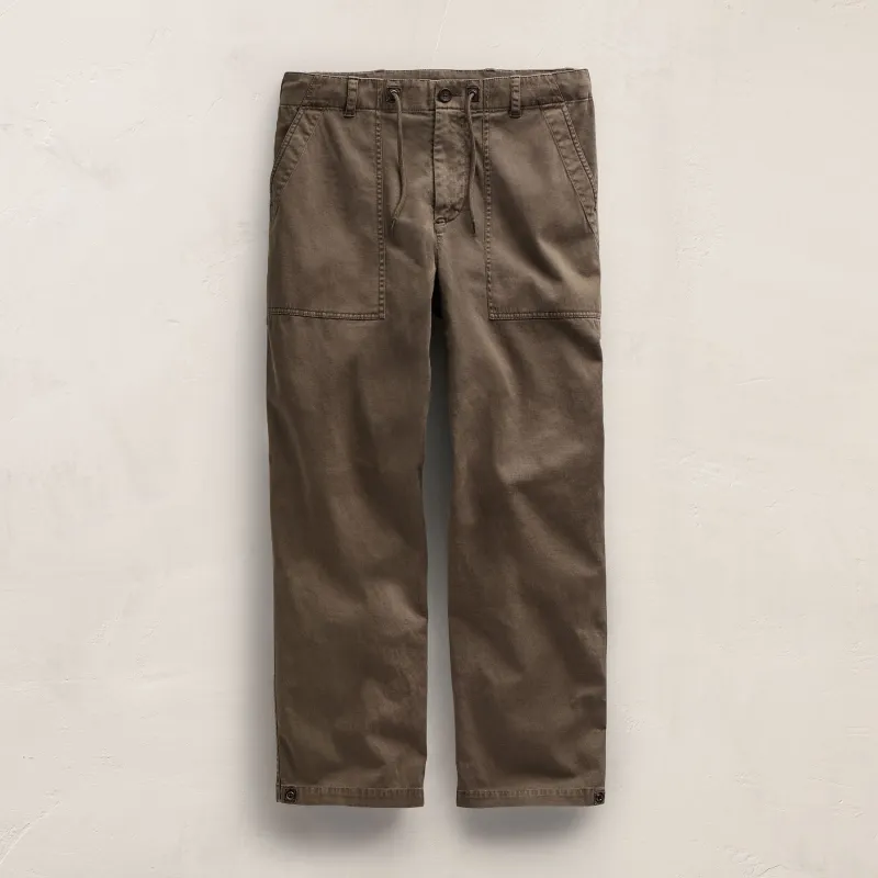 Slub Cotton Utility Flight Pant - Caribou Pigment sold by James Perse