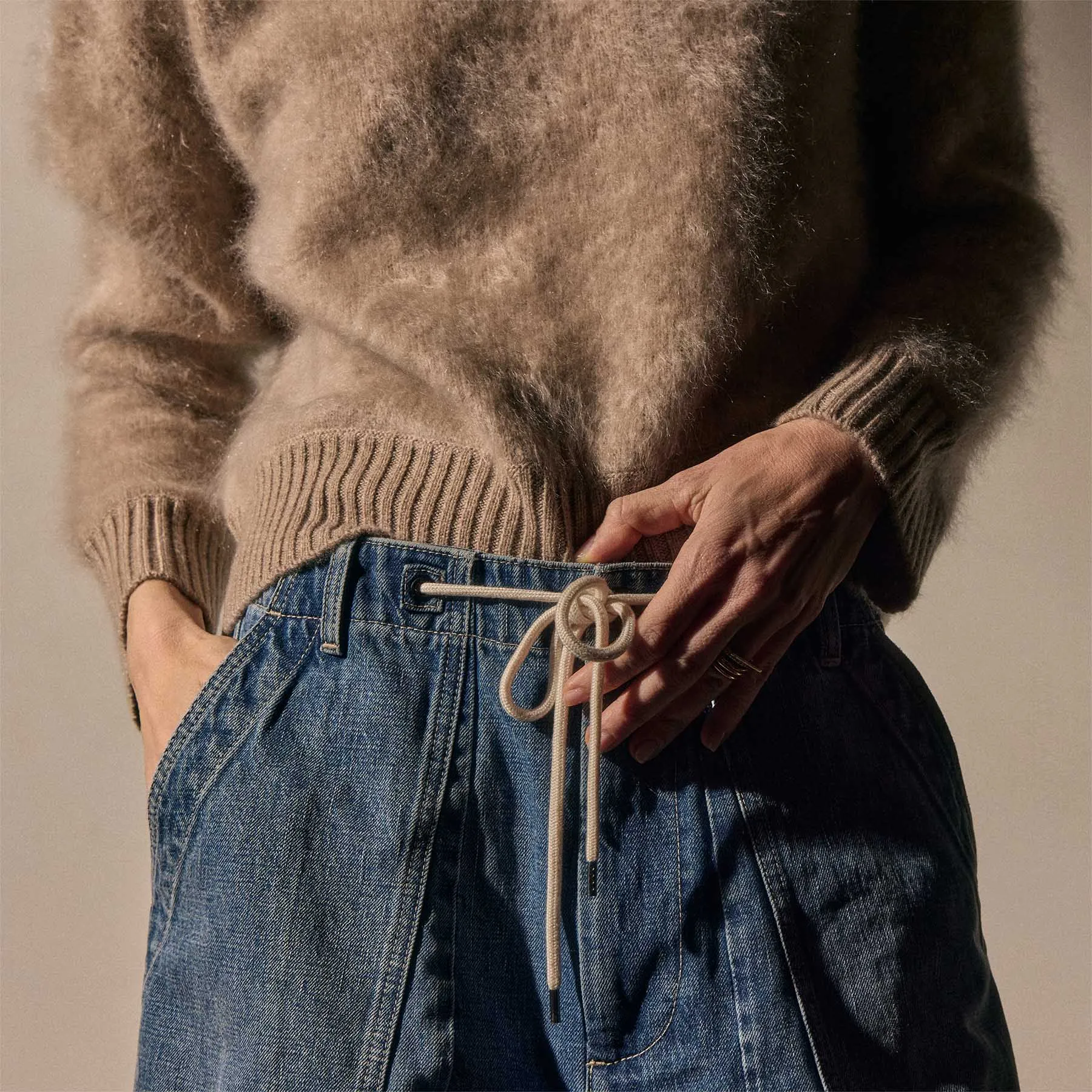 Selvedge Denim Utility Pant - Medium Wash sold by James Perse product image thumbnail 3