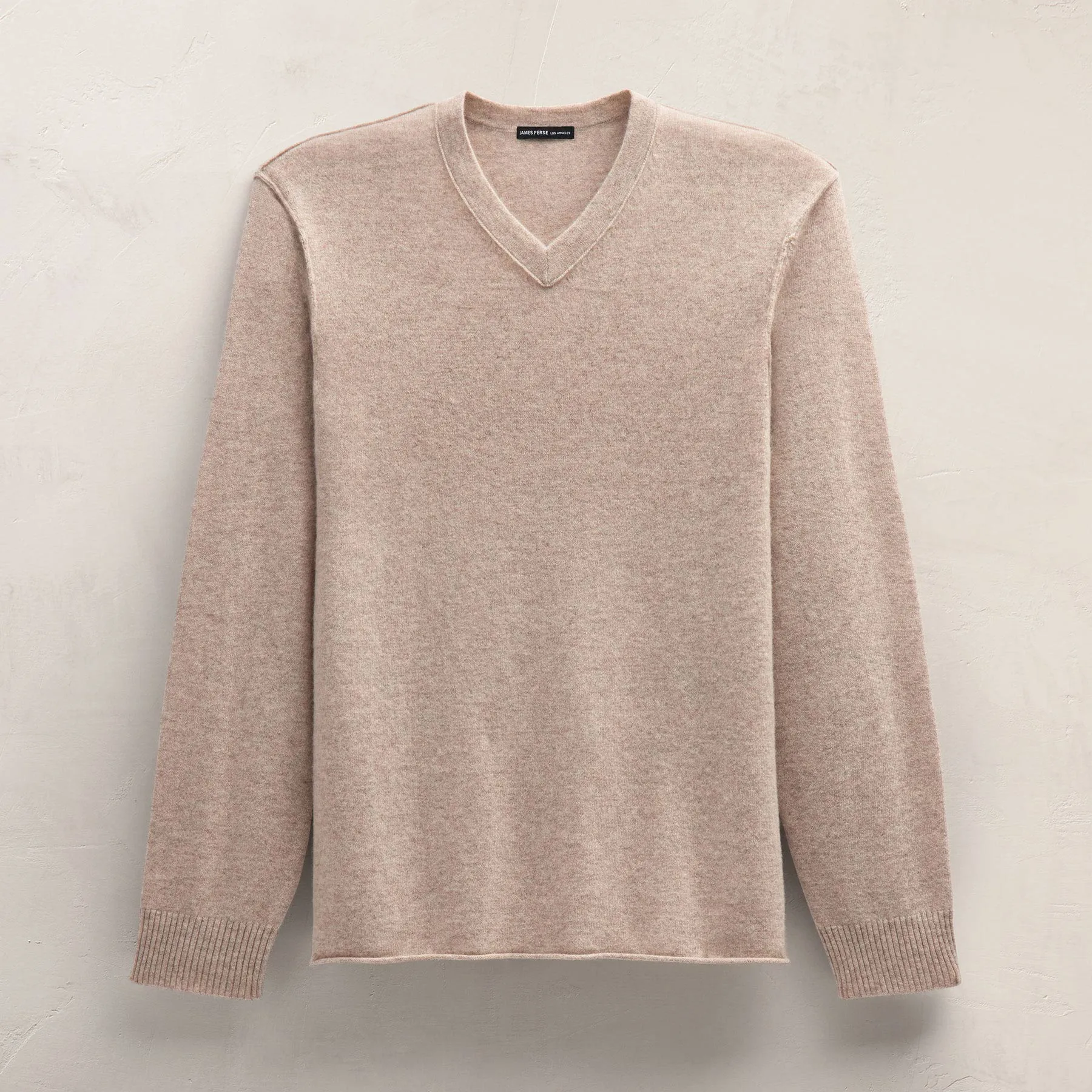 Cashmere V Neck Sweater - Stone sold by James Perse product image thumbnail 2