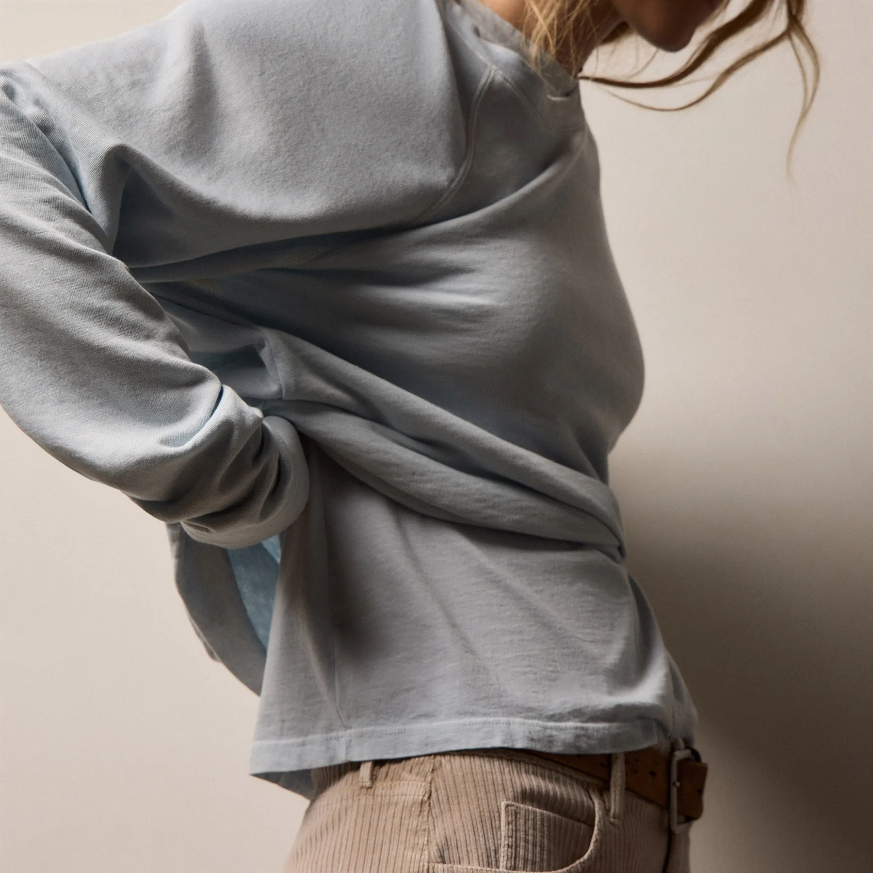 Vintage French Terry Relaxed Sweatshirt - Memory Pigment sold by James Perse product image thumbnail 3