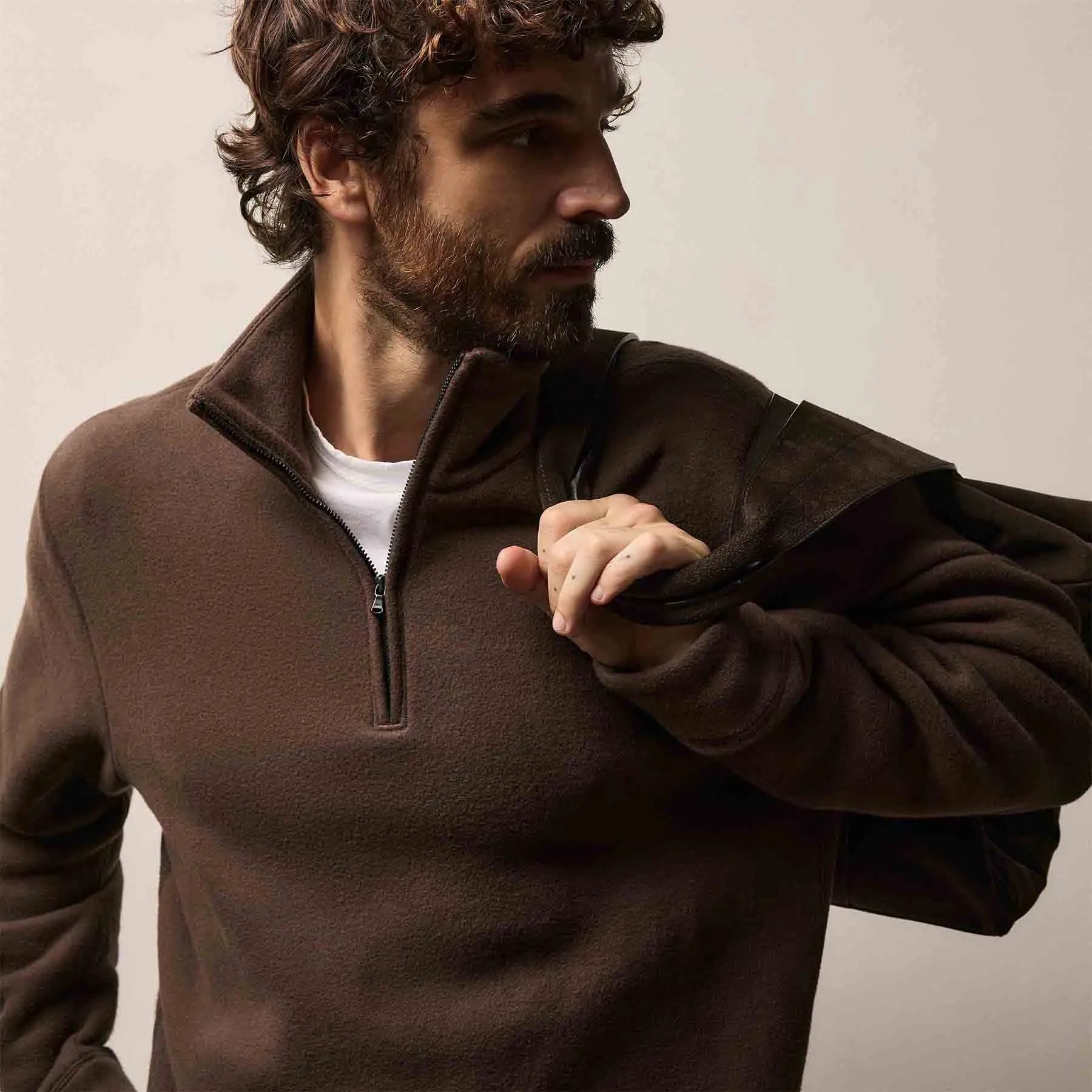 Cozy Half Zip - Porcupine sold by James Perse product image thumbnail 2