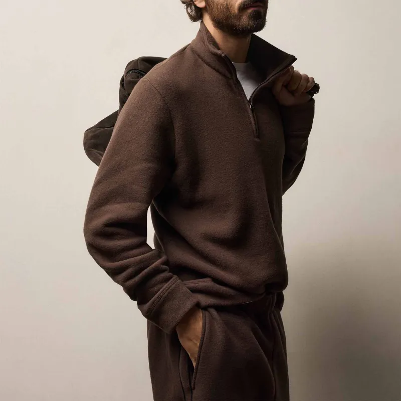 Cozy Half Zip - Porcupine sold by James Perse