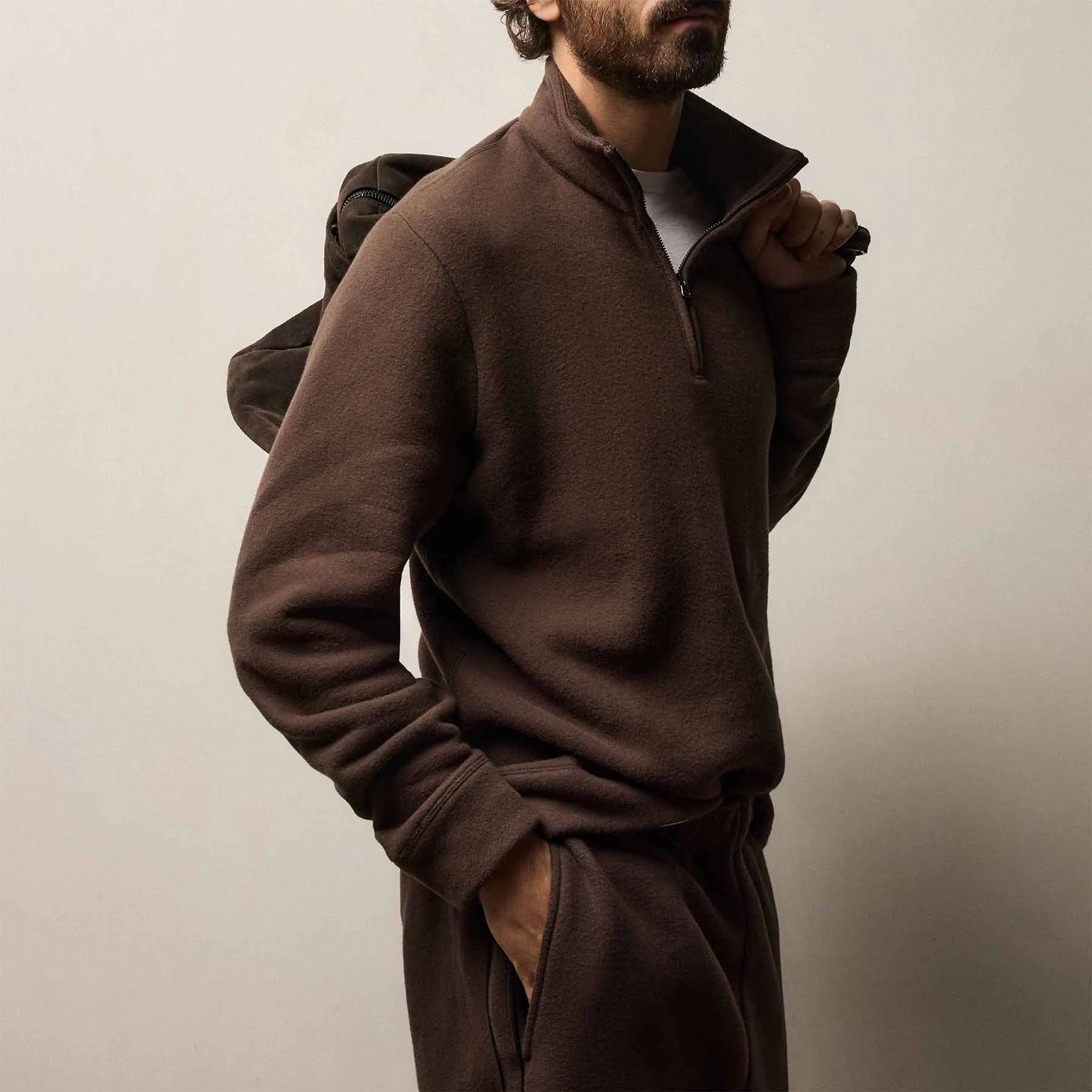 Cozy Half Zip - Porcupine sold by James Perse