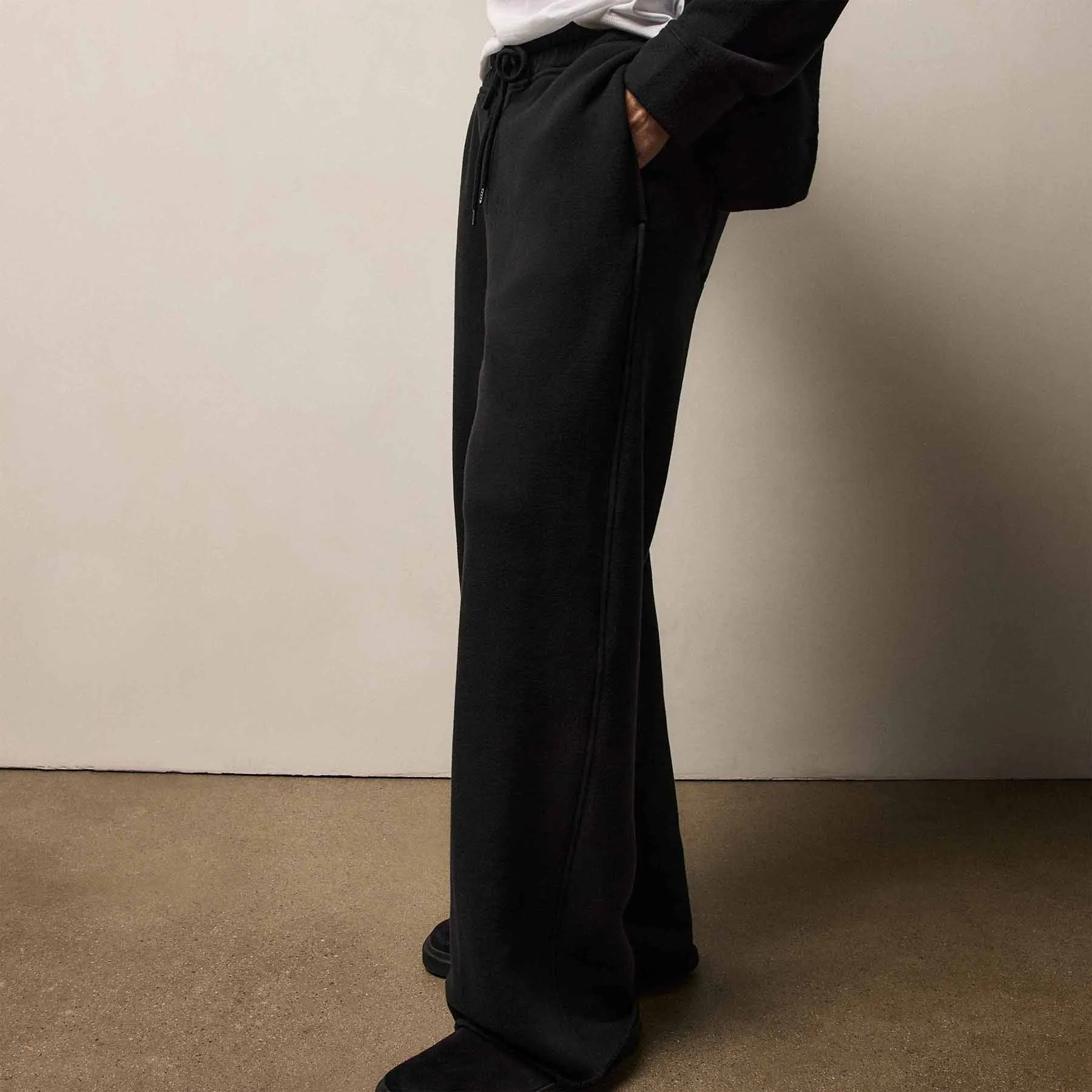 Cozy Straight Sweat Pant - Black sold by James Perse product image thumbnail 2