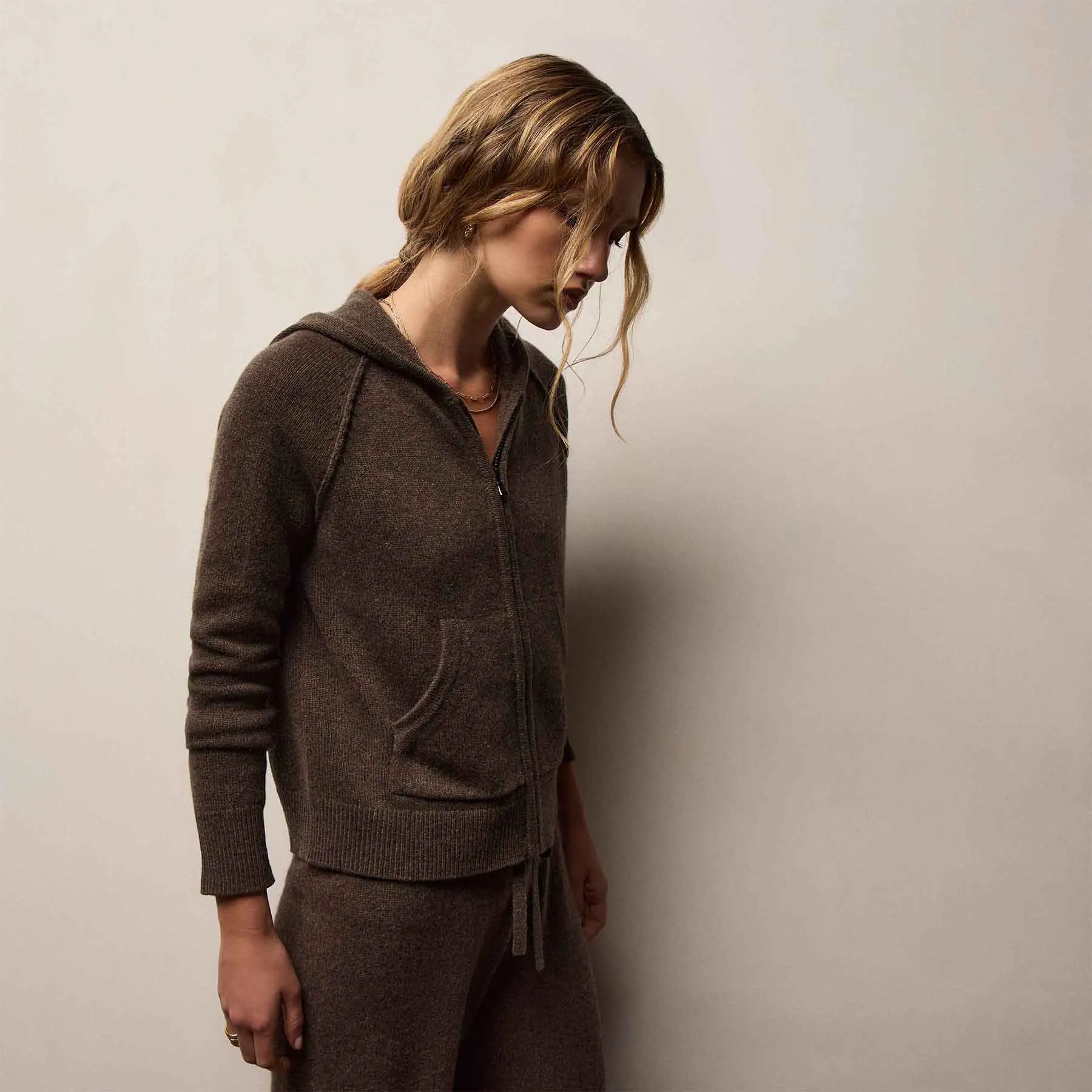Recycled Cashmere Track Jacket - Porcupine sold by James Perse