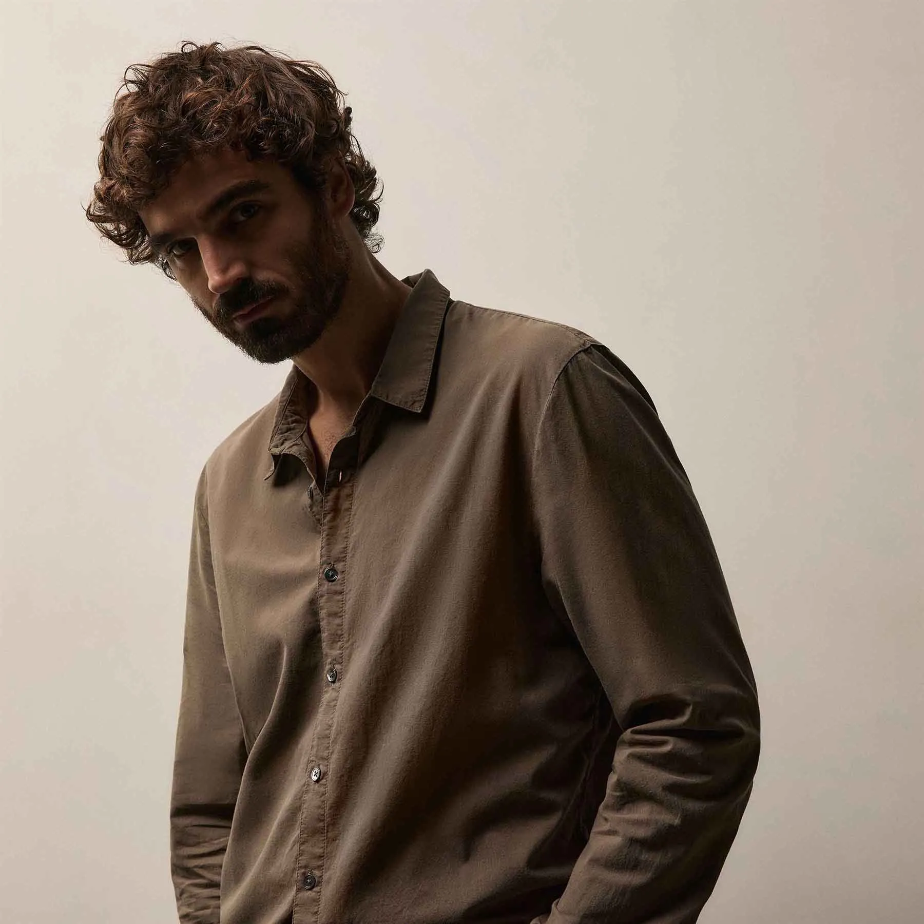 Standard Shirt - Caribou Pigment sold by James Perse product image thumbnail 2