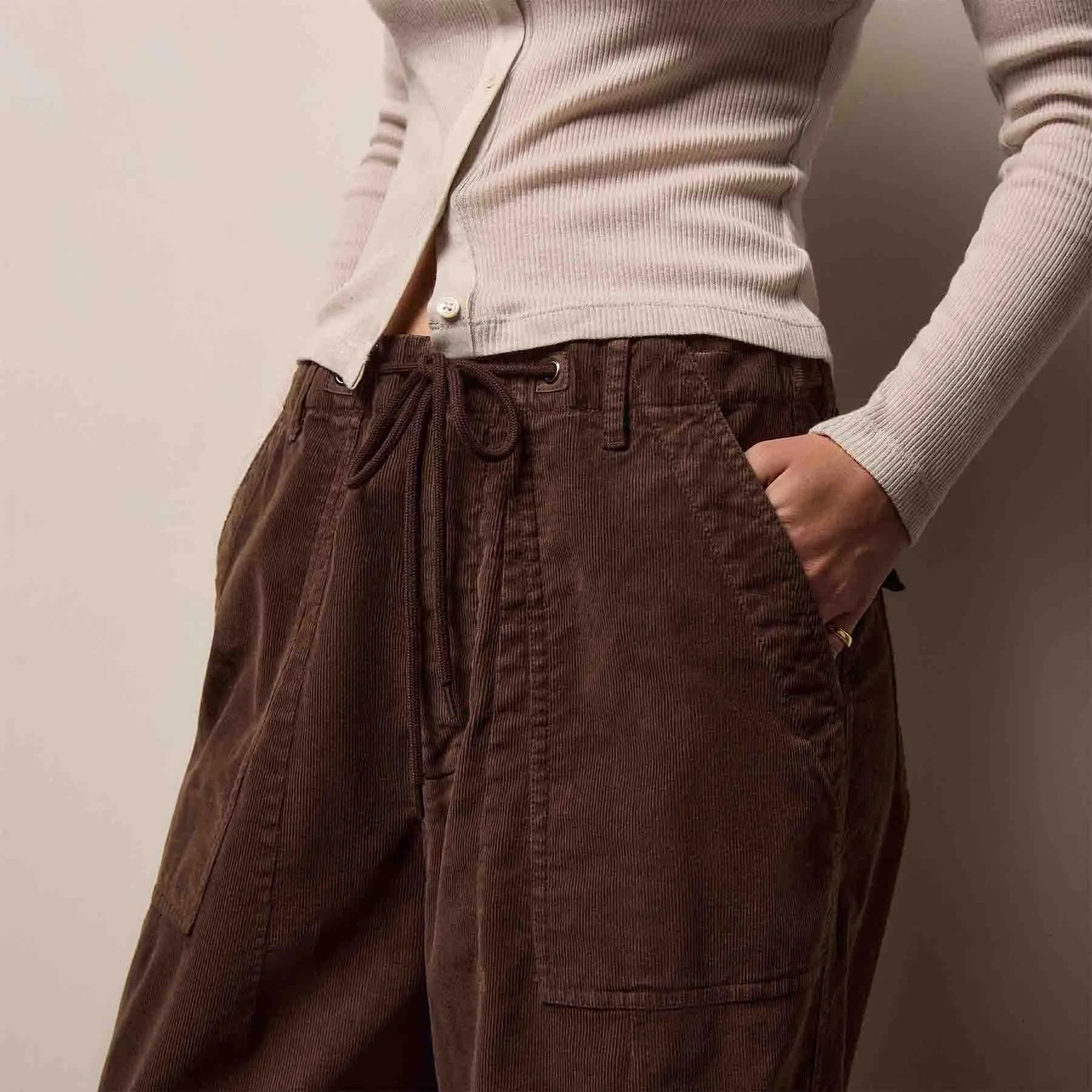 Corduroy Utility Pant - Porcupine sold by James Perse product image thumbnail 3
