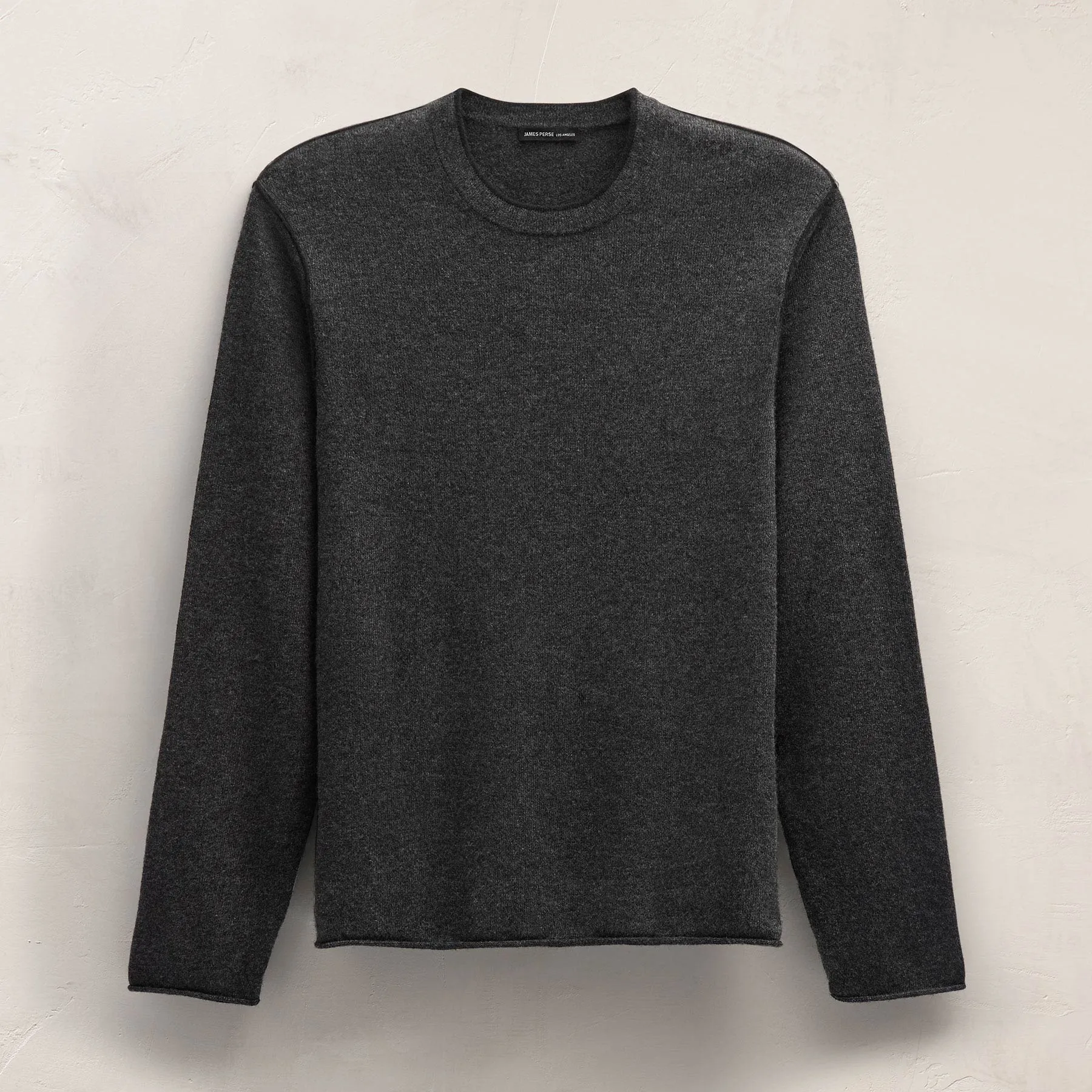Italian Spun Cashmere Crewneck - Anthracite/Black sold by James Perse product image thumbnail 2