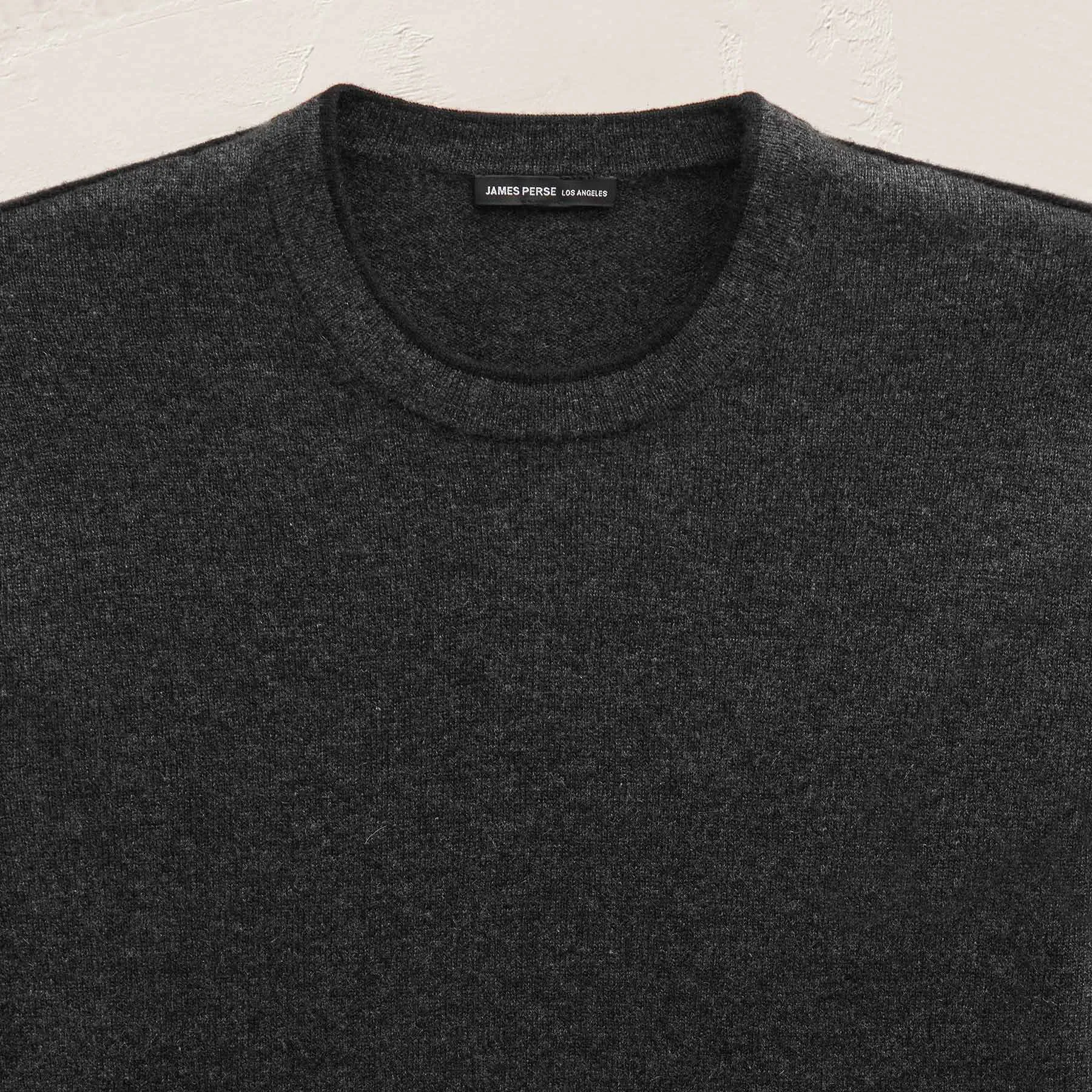 Italian Spun Cashmere Crewneck - Anthracite/Black sold by James Perse product image thumbnail 4