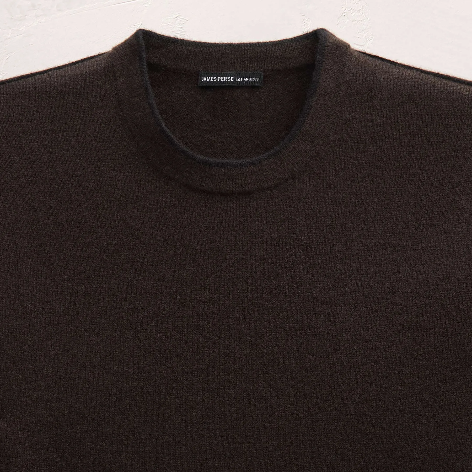 Italian Spun Cashmere Crewneck - Kona/Black sold by James Perse product image thumbnail 5