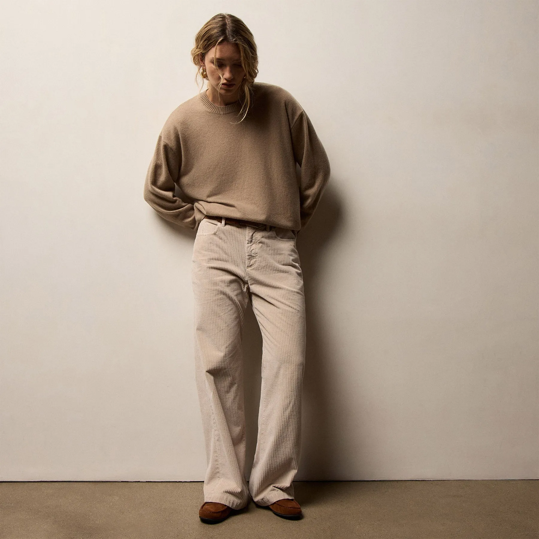 Corduroy Straight Leg Pant - Stone Pigment sold by James Perse