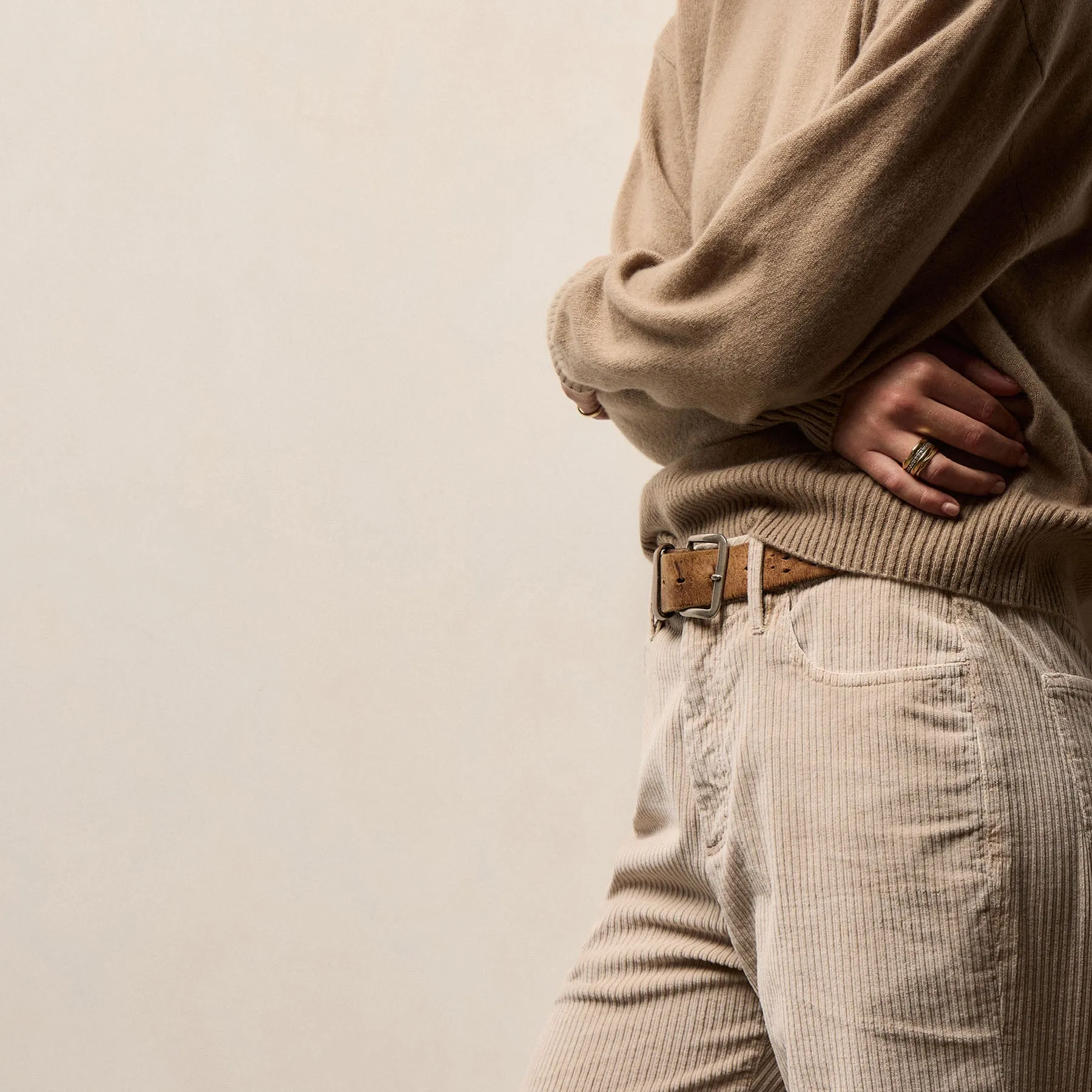 Corduroy Straight Leg Pant - Stone Pigment sold by James Perse product image thumbnail 4