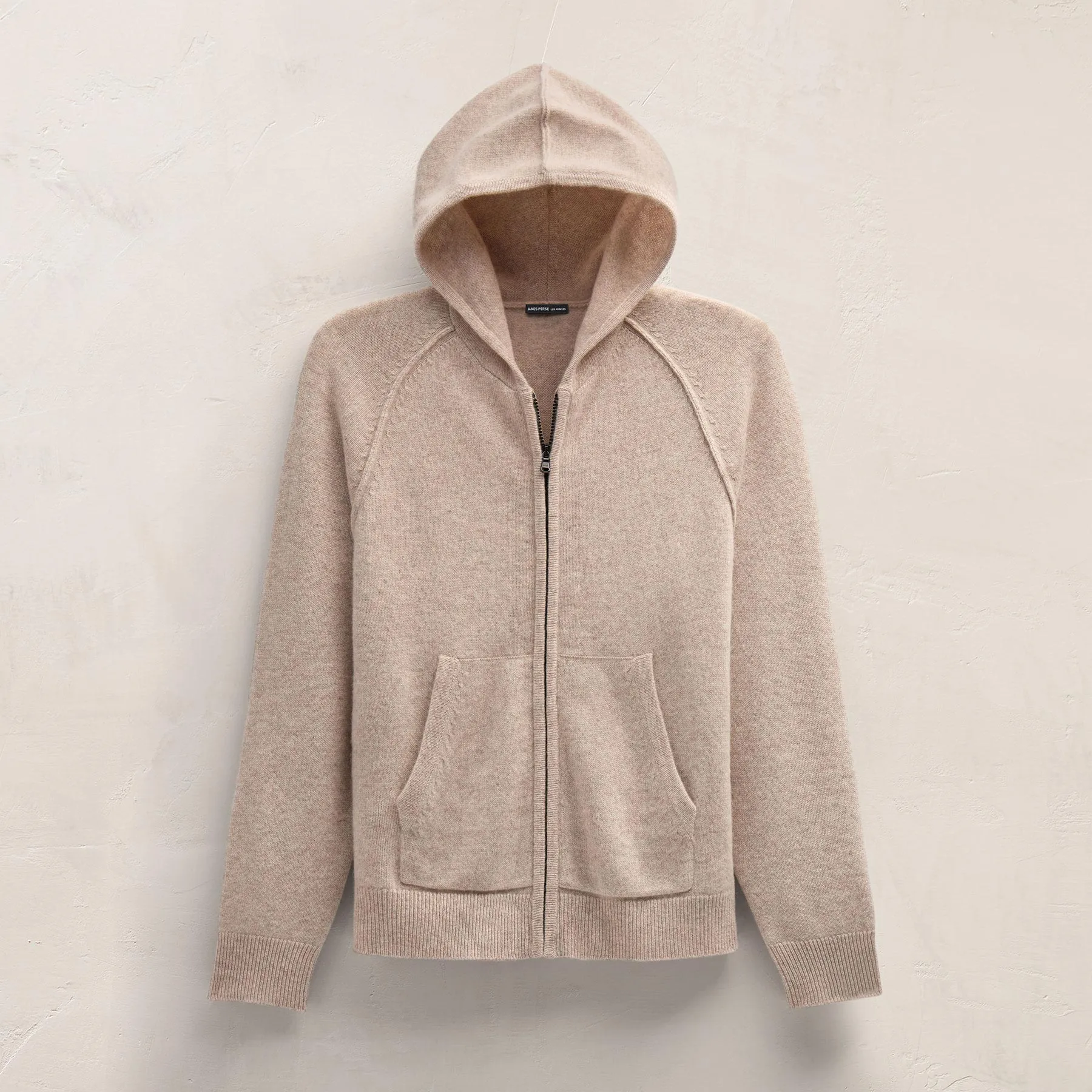 Recycled Cashmere Track Jacket - Stone sold by James Perse product image thumbnail 2