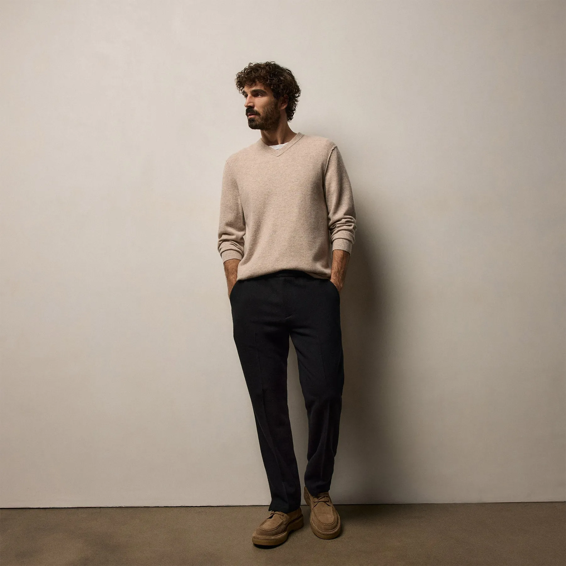 Wool Cashmere Flannel Pant - Black sold by James Perse product image thumbnail 3