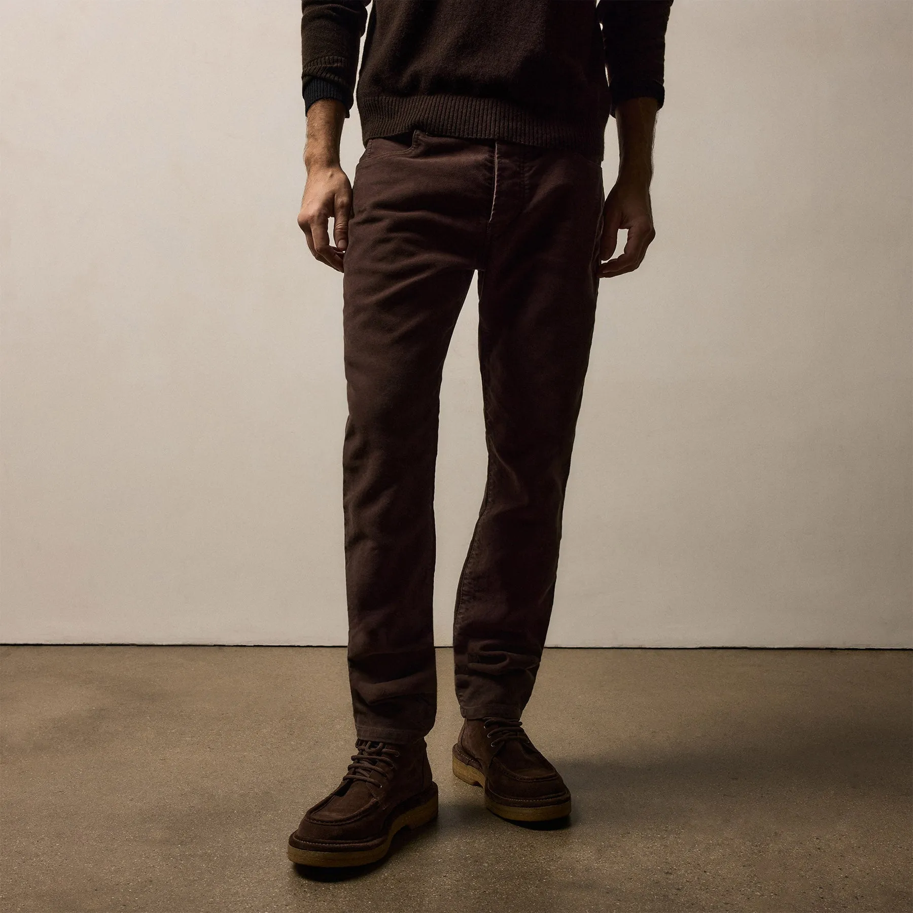 Cotton Moleskin 5 Pocket Pant - Porcupine sold by James Perse product image thumbnail 4