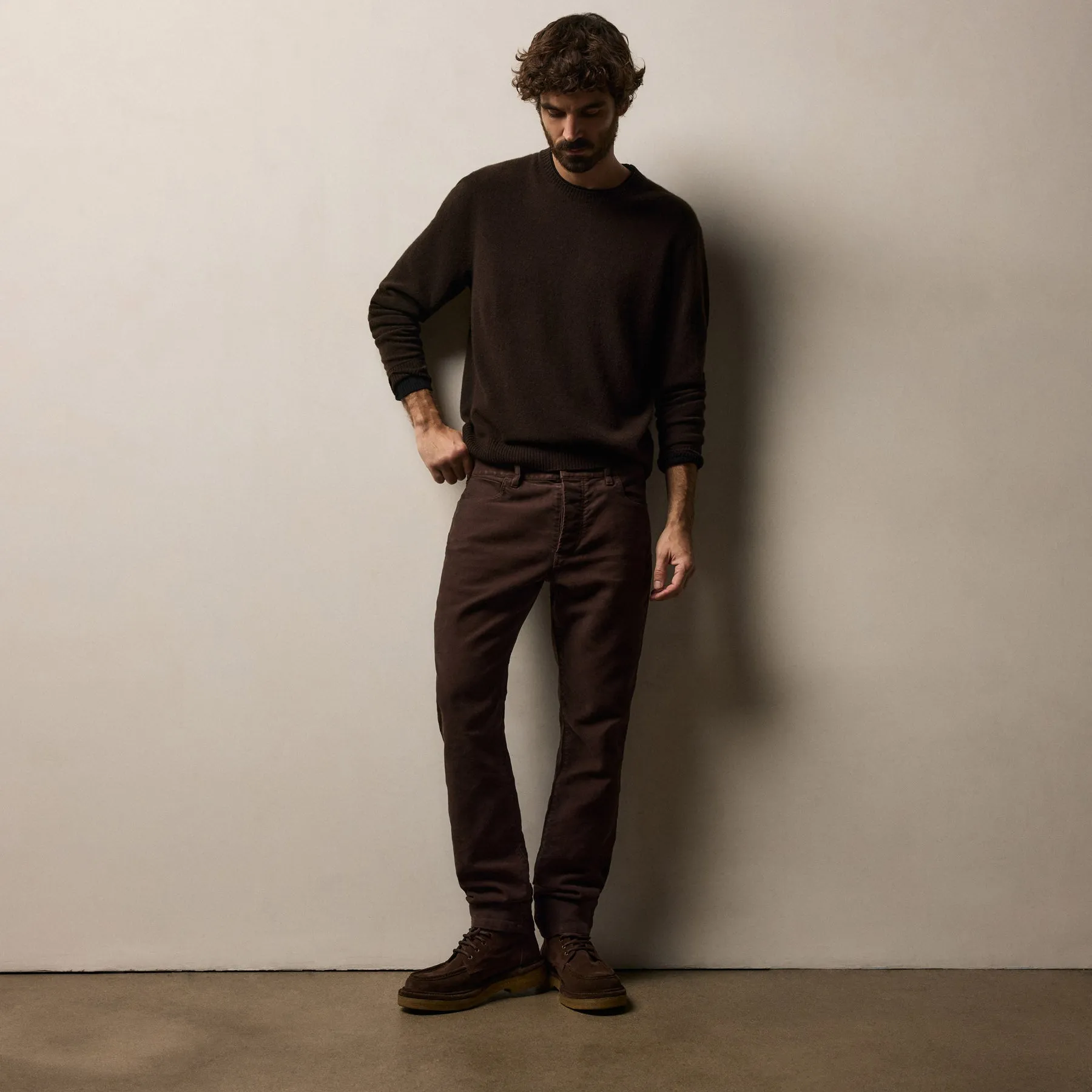 Cotton Moleskin 5 Pocket Pant - Porcupine sold by James Perse