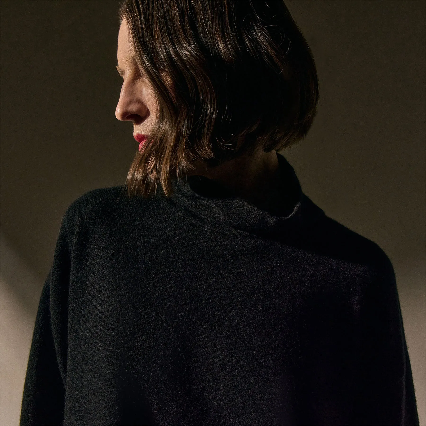 Spun Cashmere Funnel Neck Sweater - Black sold by James Perse product image thumbnail 2