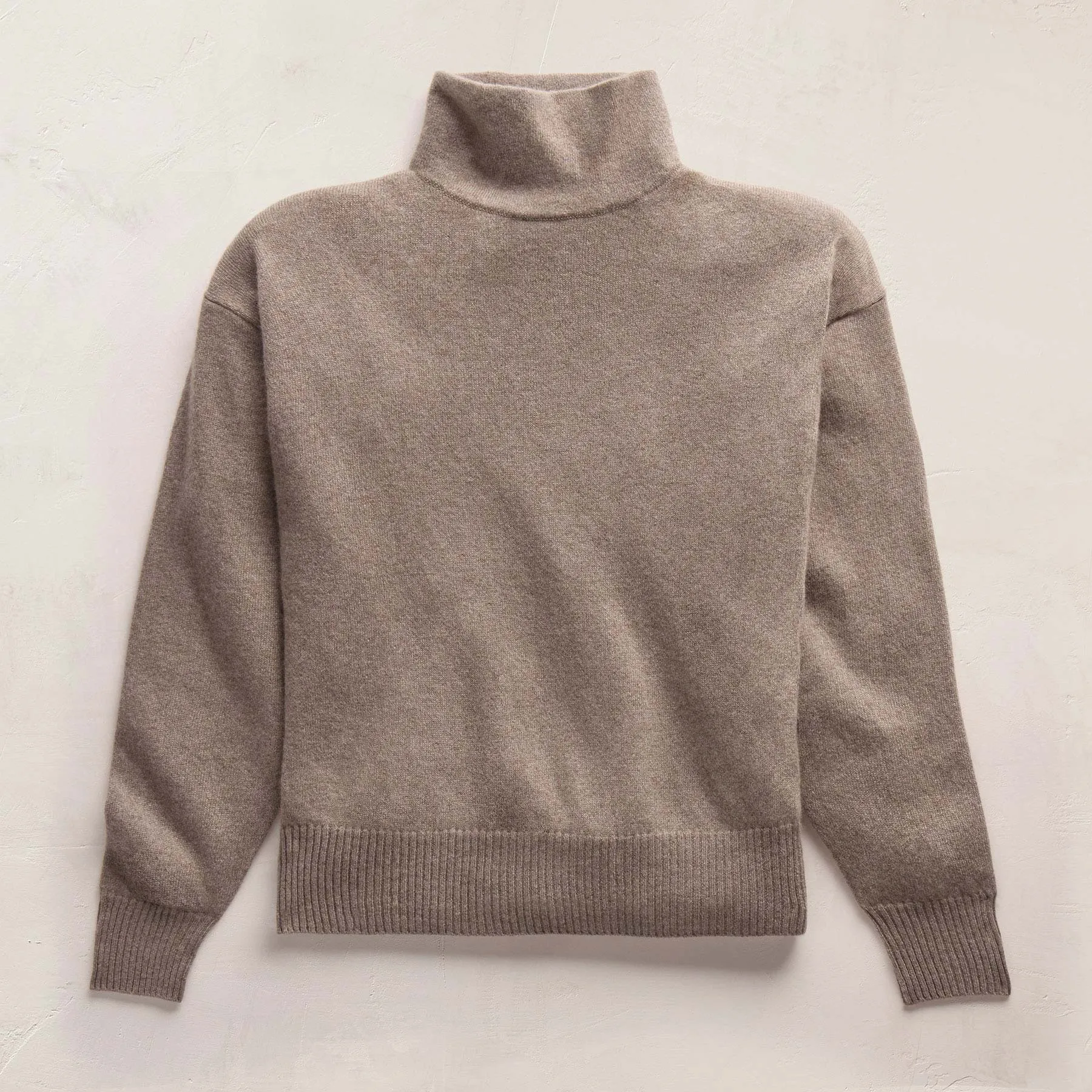 Spun Cashmere Funnel Neck Sweater - Warm Brown sold by James Perse product image thumbnail 5