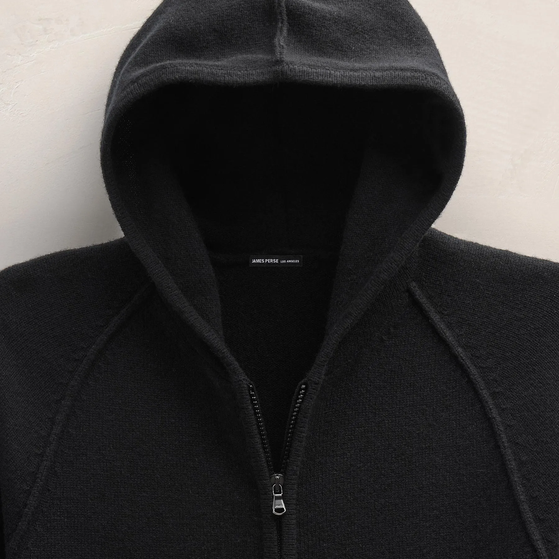 Recycled Cashmere Track Jacket - Black sold by James Perse product image thumbnail 5