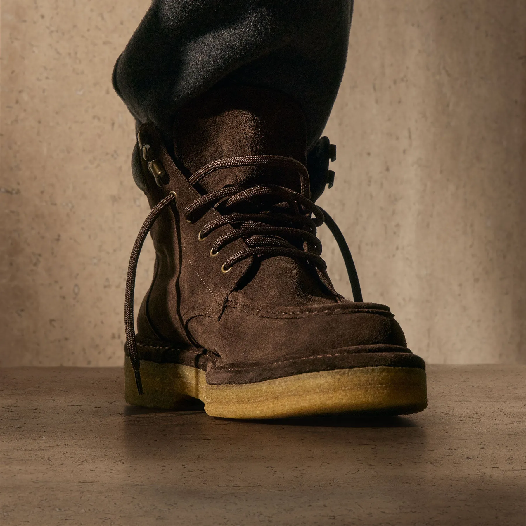 Men's Suede Work Boot - Cafe sold by James Perse product image thumbnail 3