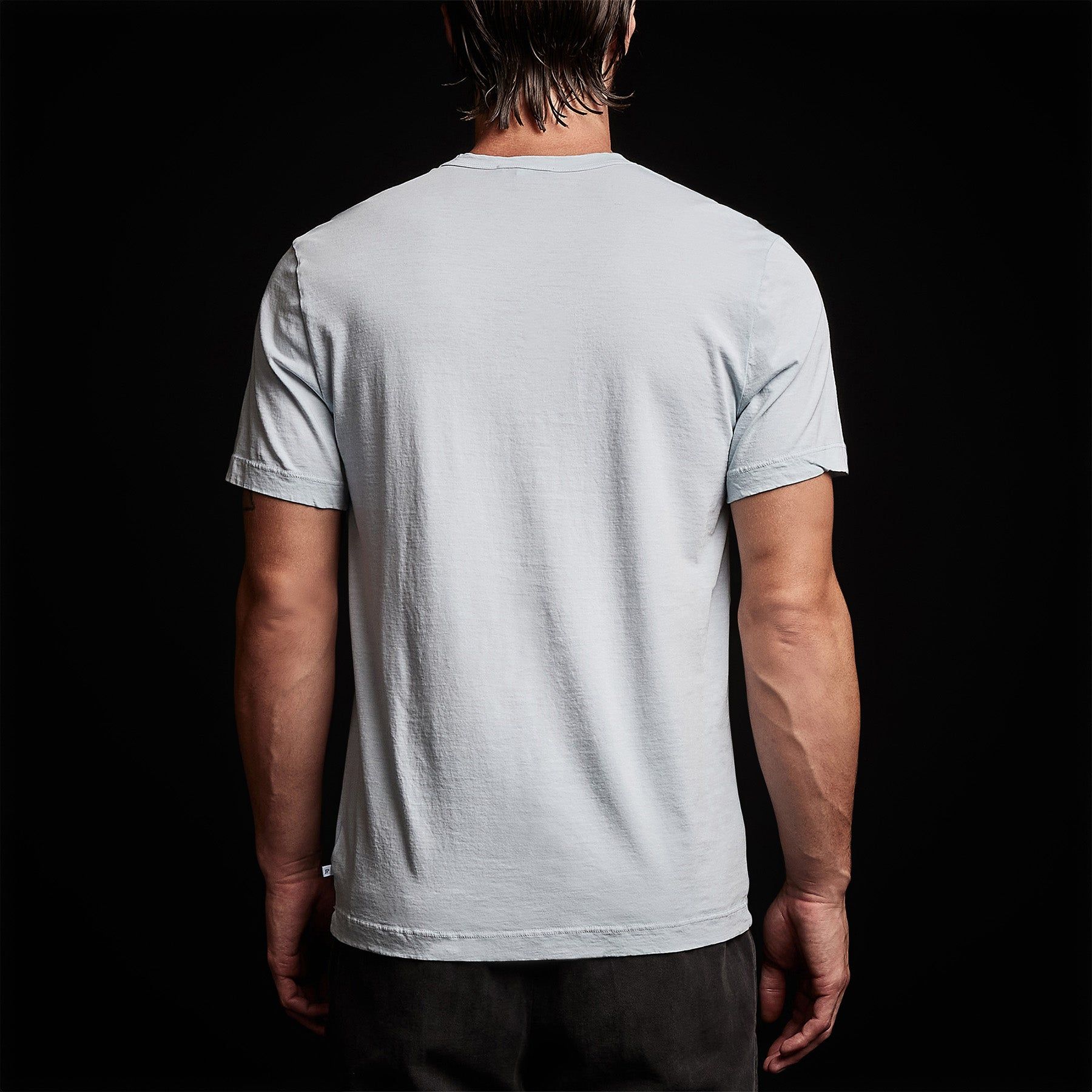 Short Sleeve Crew Neck - Baby Blue Pigment sold by James Perse product image thumbnail 5
