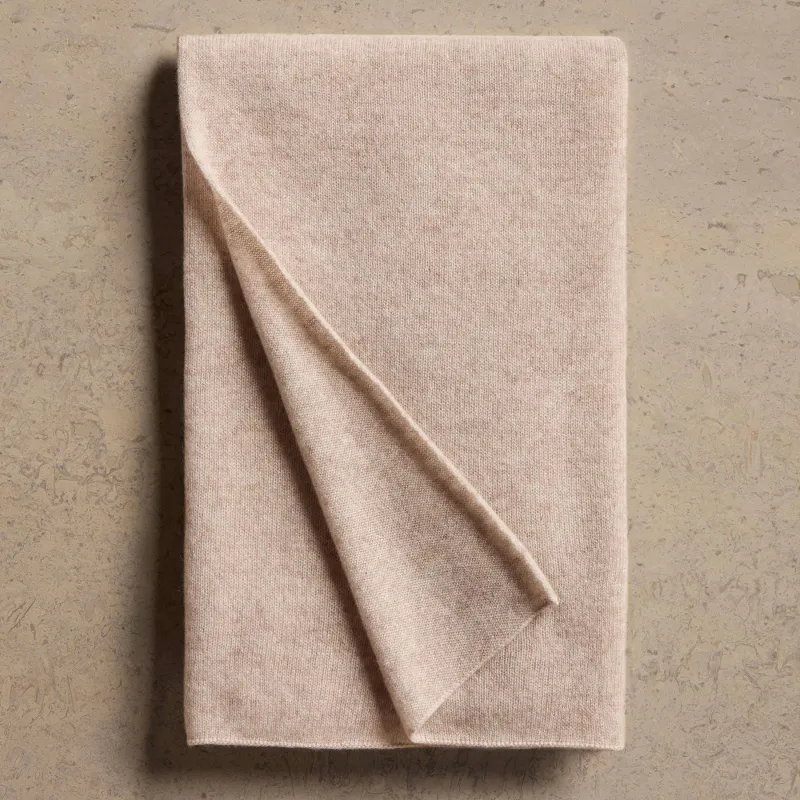Open Knit Cashmere Scarf - Light Beige sold by James Perse