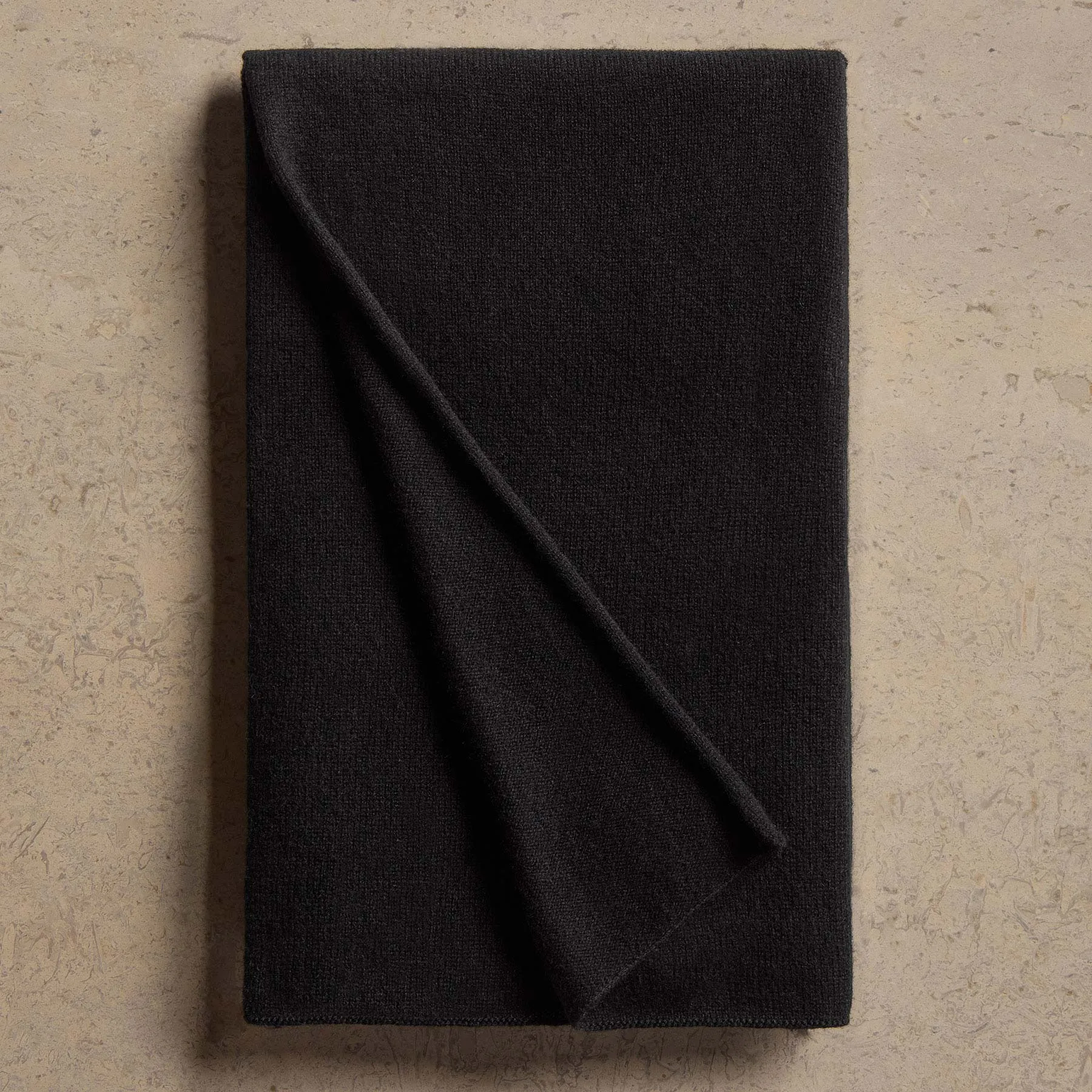 Open Knit Cashmere Scarf - Black sold by James Perse