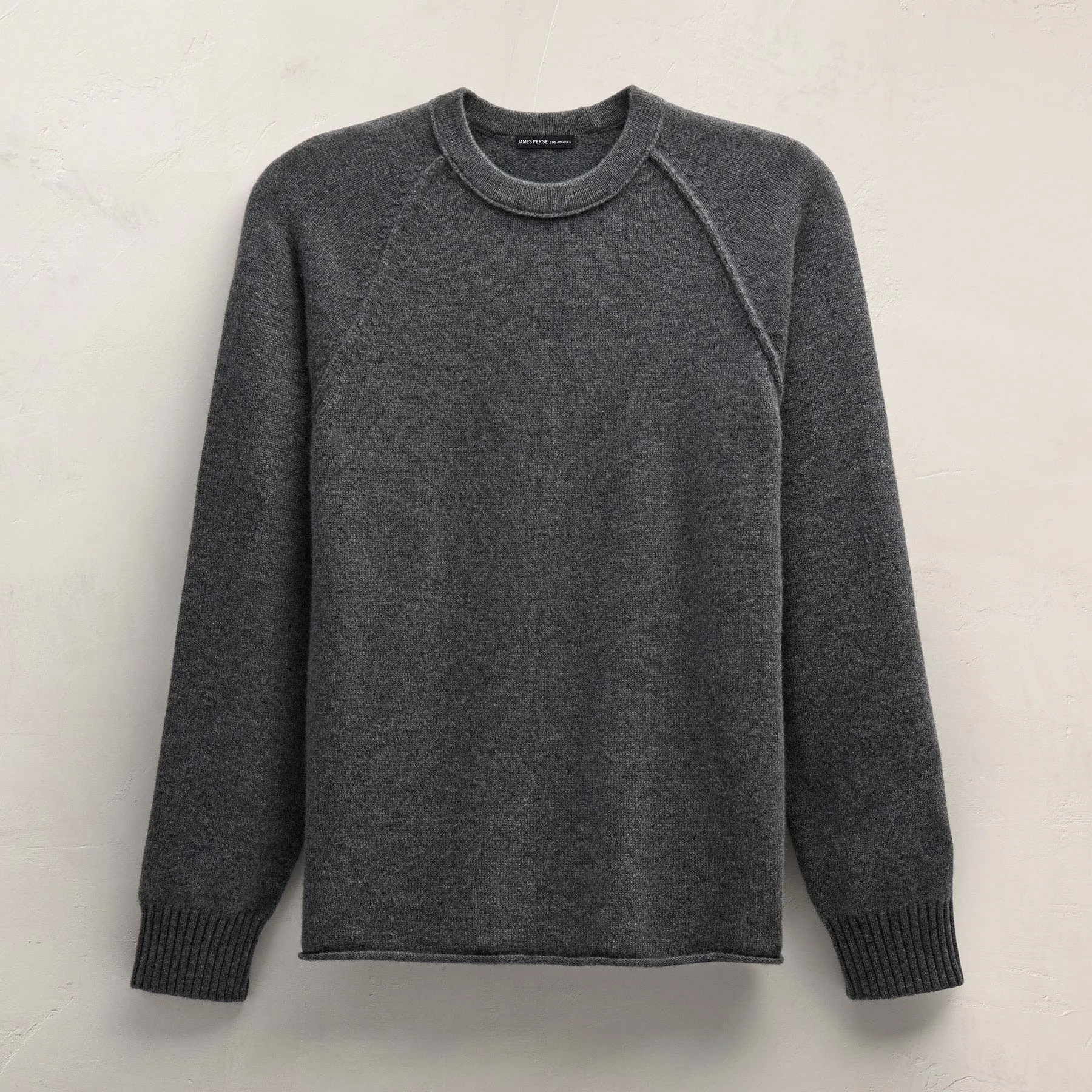 Recycled Cashmere Crew Sweater - Flannel sold by James Perse product image thumbnail 2