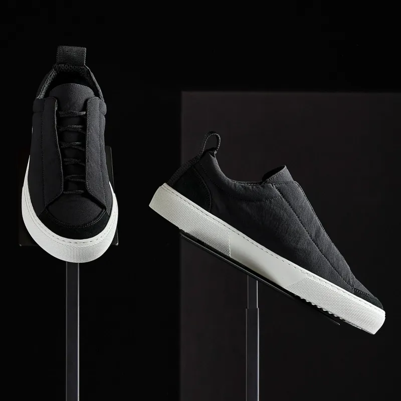 Women's Solstice Low Top Skate Sneaker - Black/Black sold by James Perse