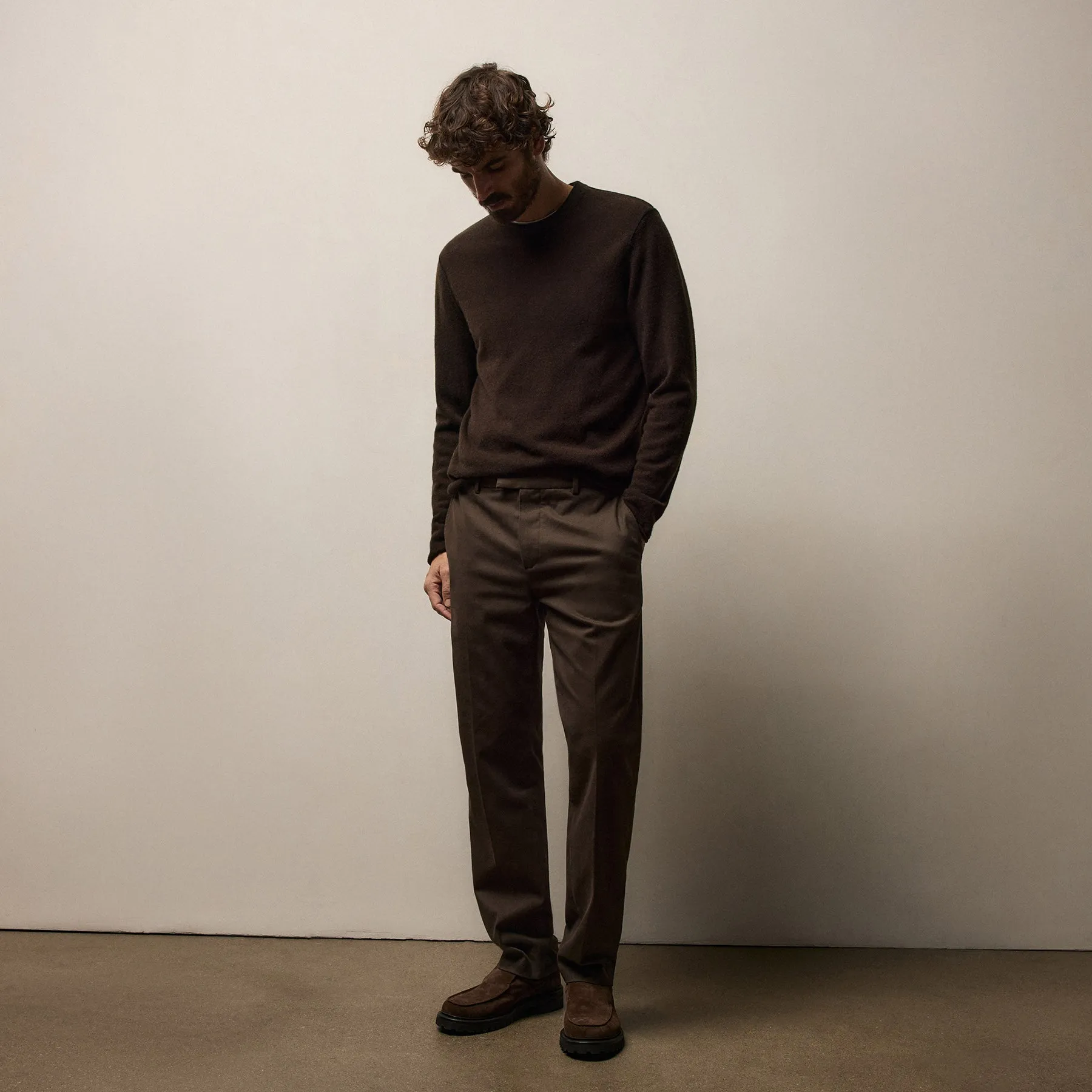 Cashmere Touch Twill Trouser - Porcupine sold by James Perse product image thumbnail 3