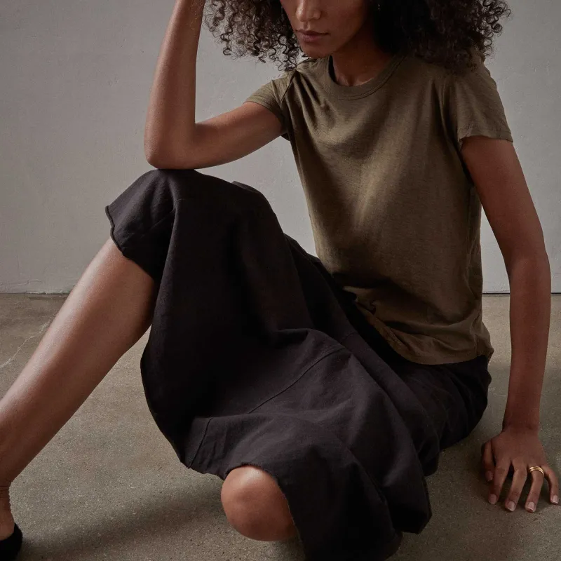 Sheer Slub Crew Neck Tee - Old Whiskey sold by James Perse