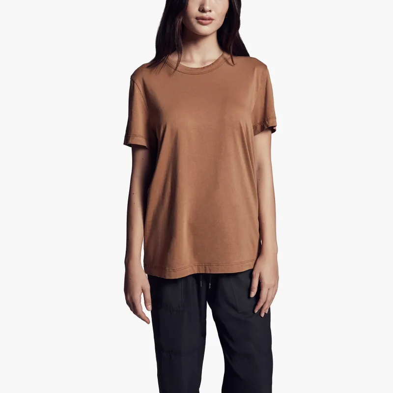 Brushed Lotus Jersey Tee - Dijon sold by James Perse