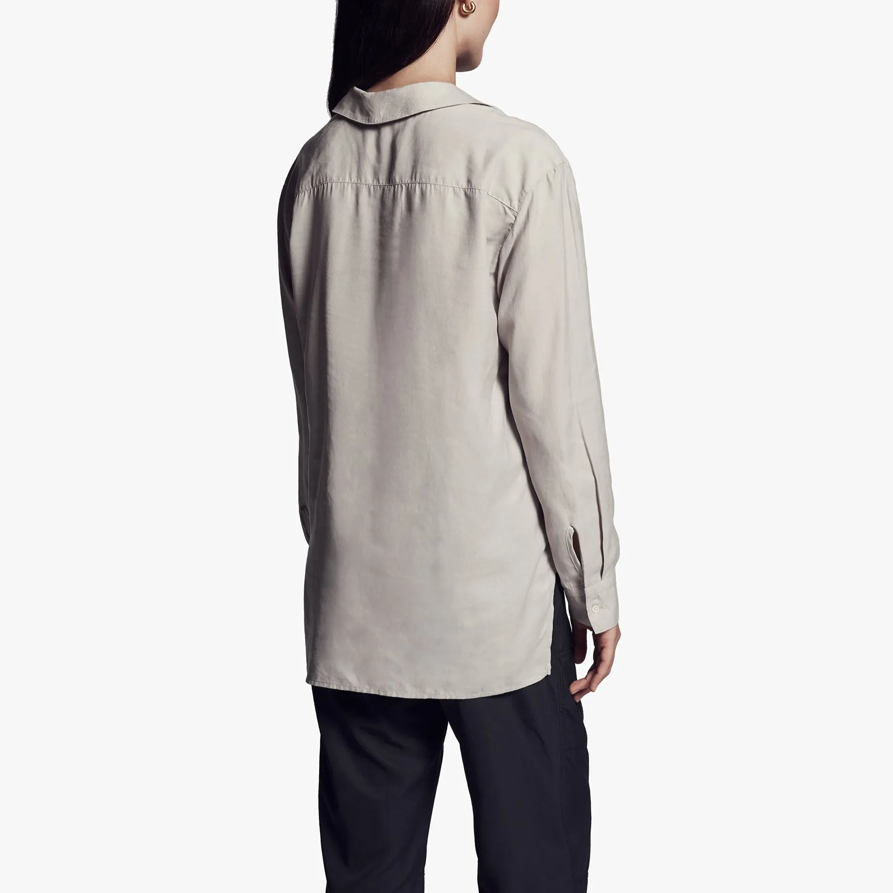 Micro Suede Shirt - Silver sold by James Perse product image thumbnail 4