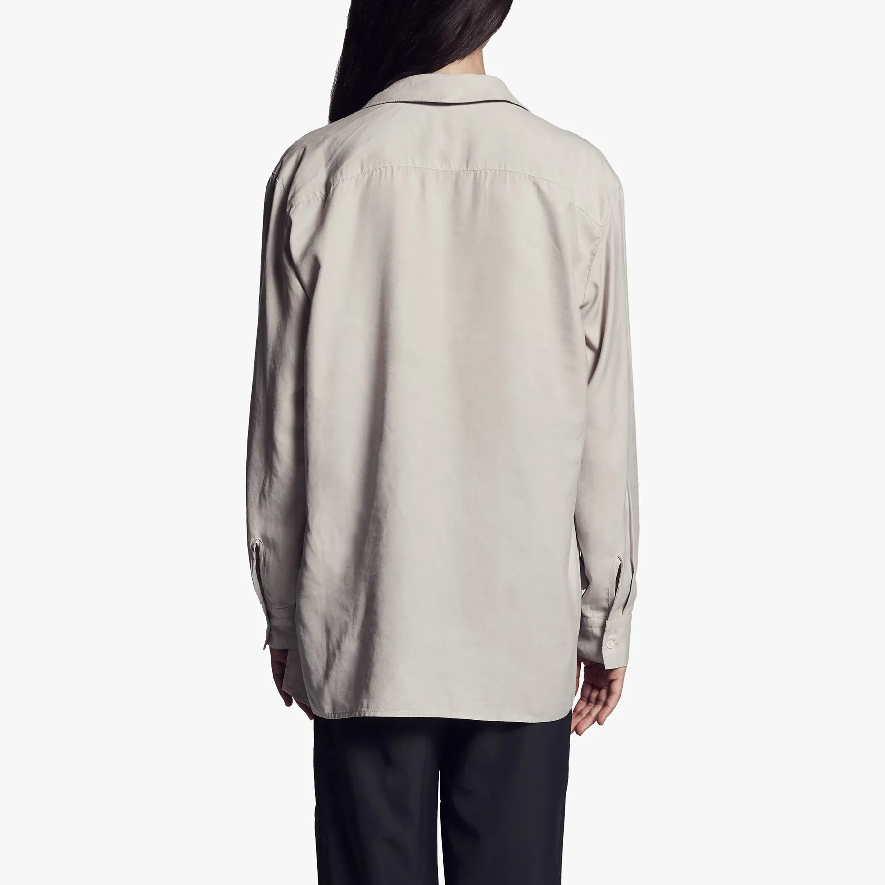 Micro Suede Shirt - Silver sold by James Perse product image thumbnail 5