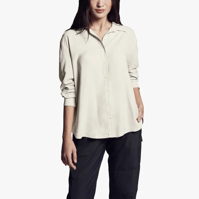 Micro Suede Shirt - Alabaster sold by James Perse