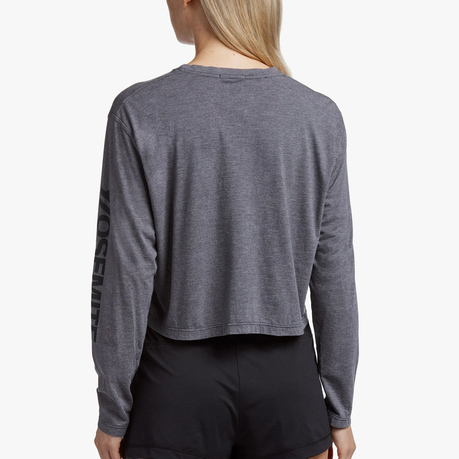 Y/OSEMITE Tech Jersey Cropped Tee - Grey sold by James Perse product image thumbnail 3