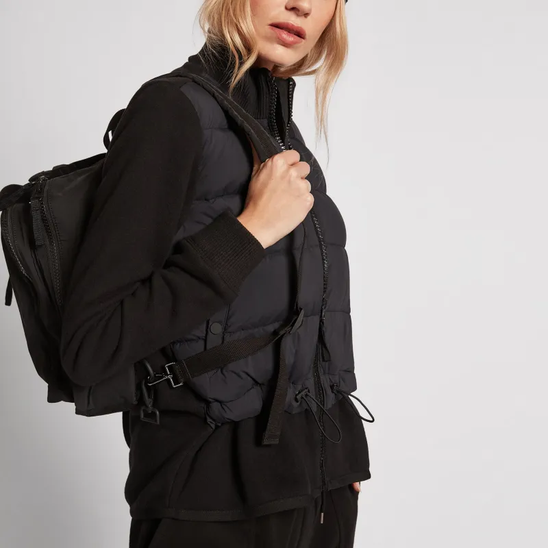 Y/OSEMITE Mixed Media Puffer Jacket - Black made by James Perse