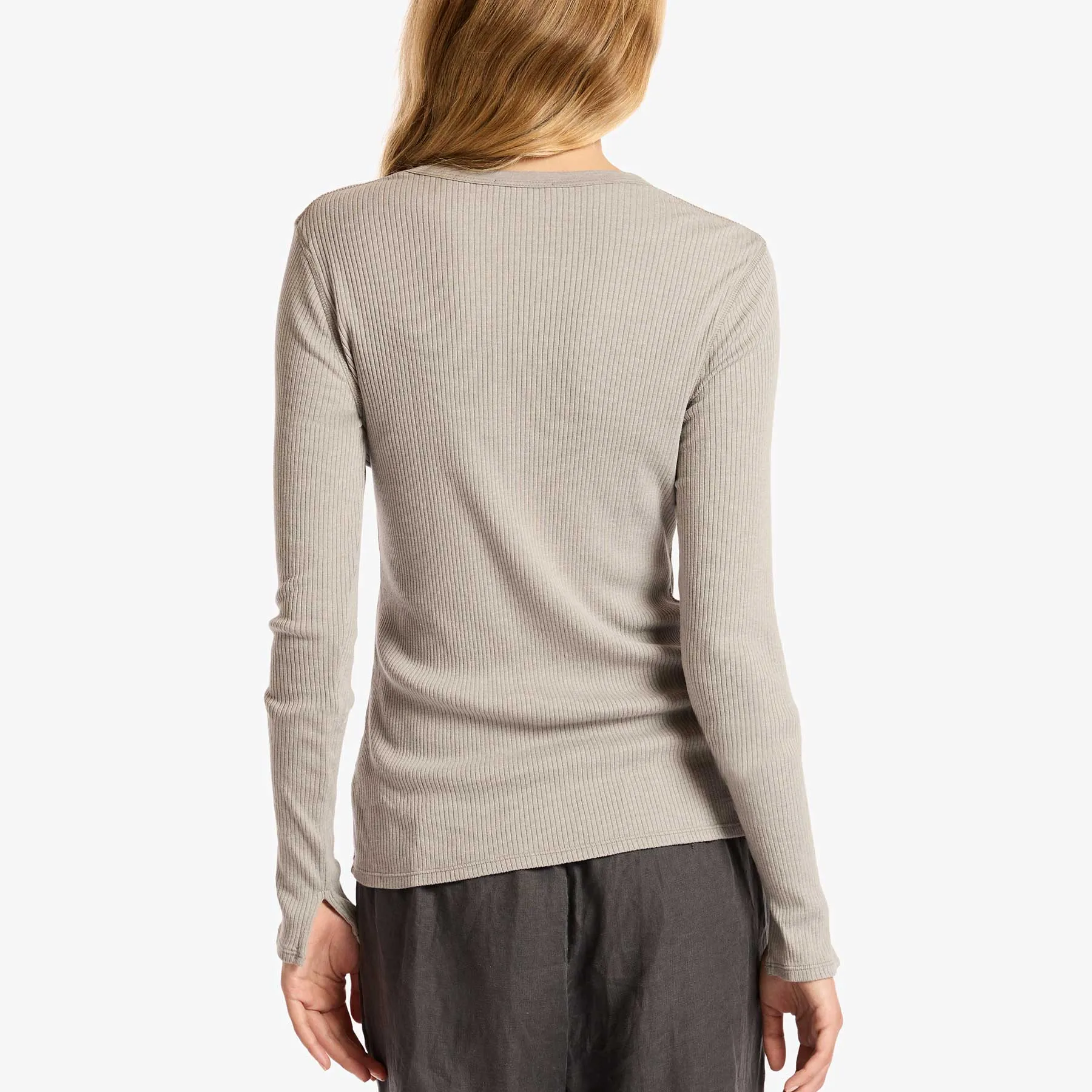 Technical Rib Knit Tee - Platinum sold by James Perse product image thumbnail 2