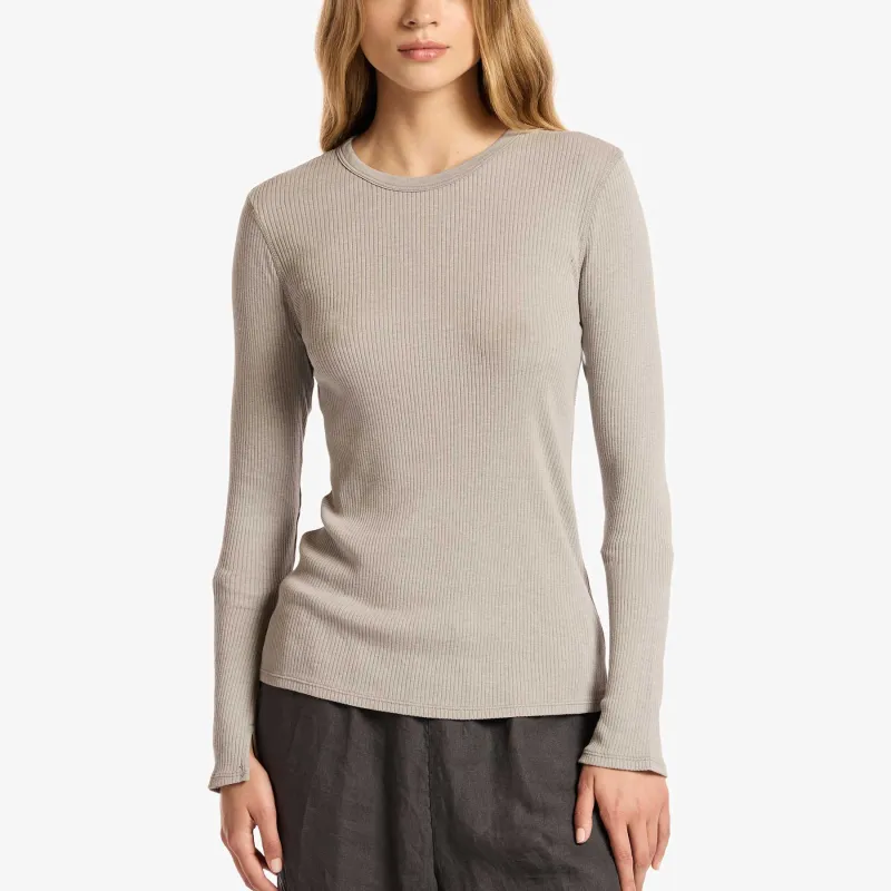 Technical Rib Knit Tee - Platinum sold by James Perse